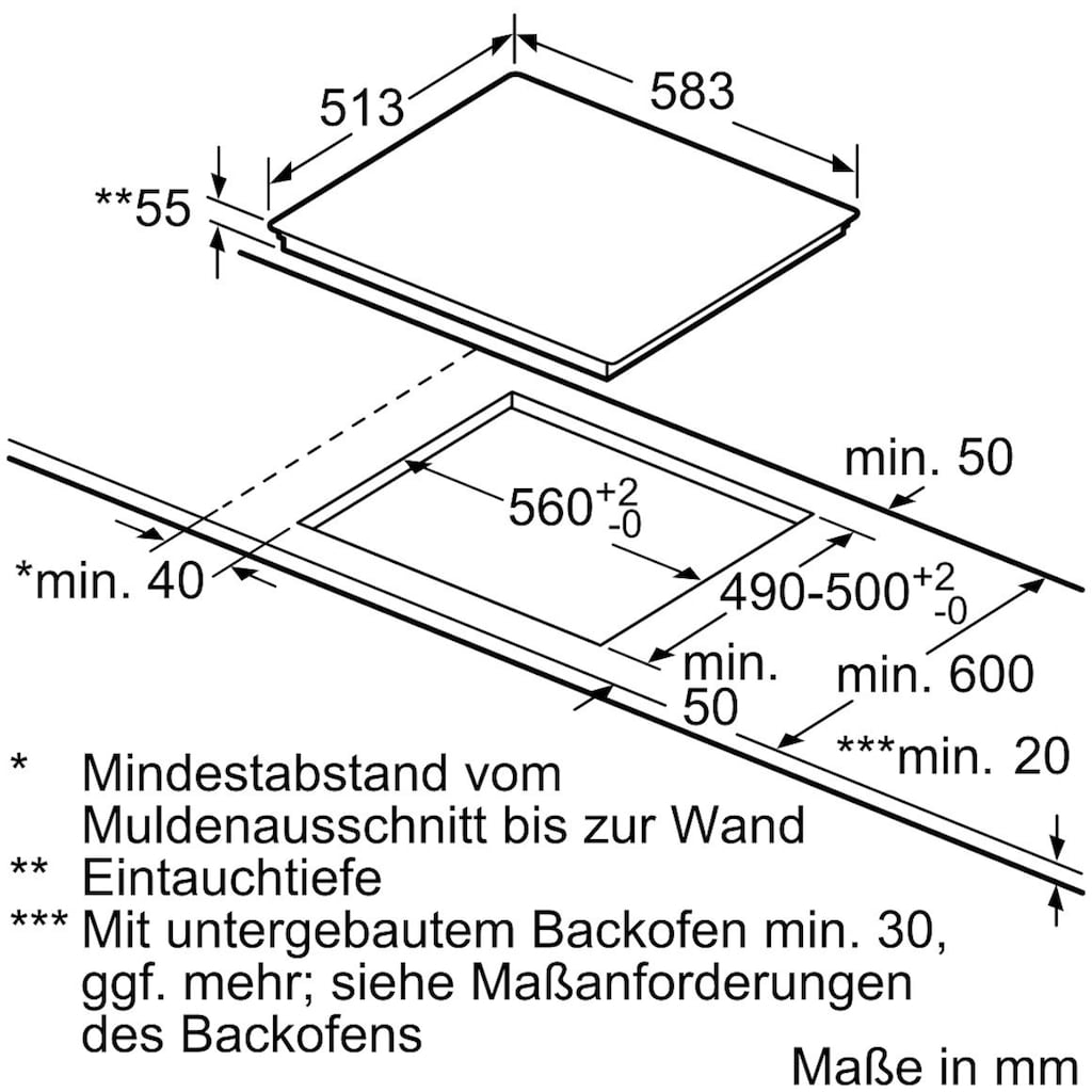 NEFF Induktions-Kochfeld von SCHOTT CERAN® »T46BD60N0«, T46BD60N0