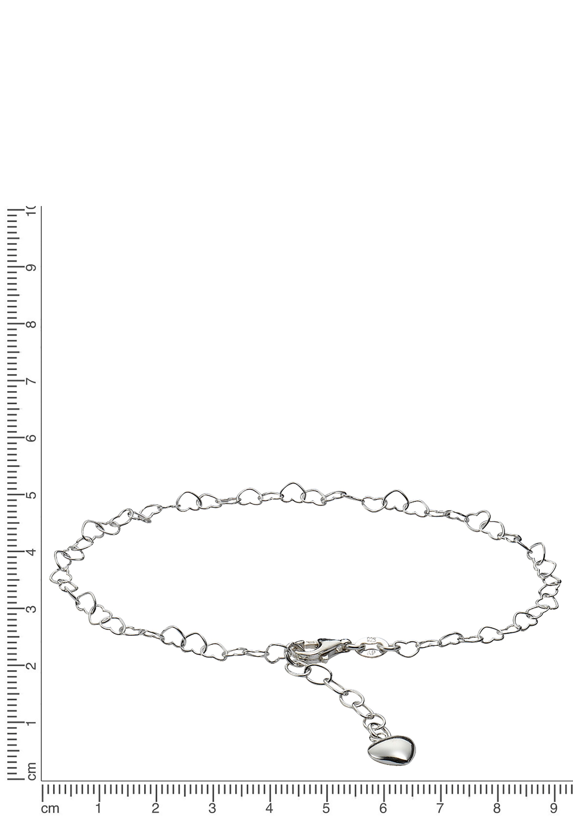 Firetti Fußkette »Schmuck Geschenk Silber 925 Herzen«