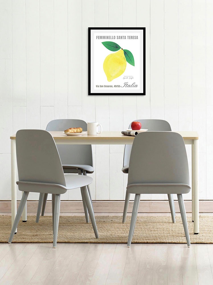 queence Bild »Feminello«, Italien-Schriftzug-Obst-Obst Bilder-Kunst, (1 St. günstig online kaufen