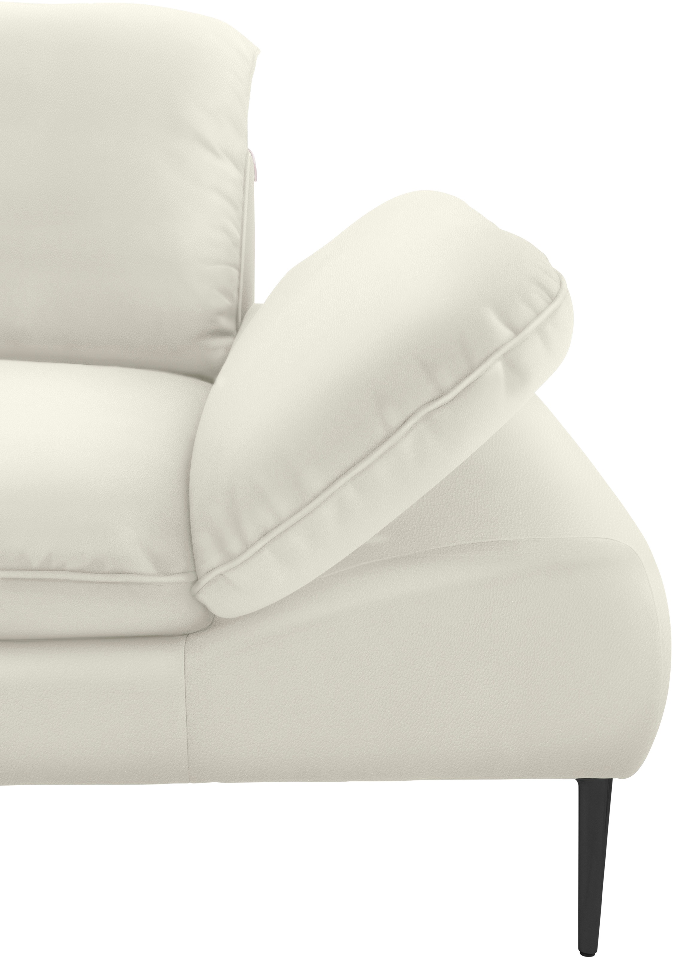 W.SCHILLIG Ecksofa »enjoy&MORE, Designsofa, elegant und bequem, L-Form«, Sitztiefenverstellung, Füße schwarz pulverbeschichtet, Breite 310 cm