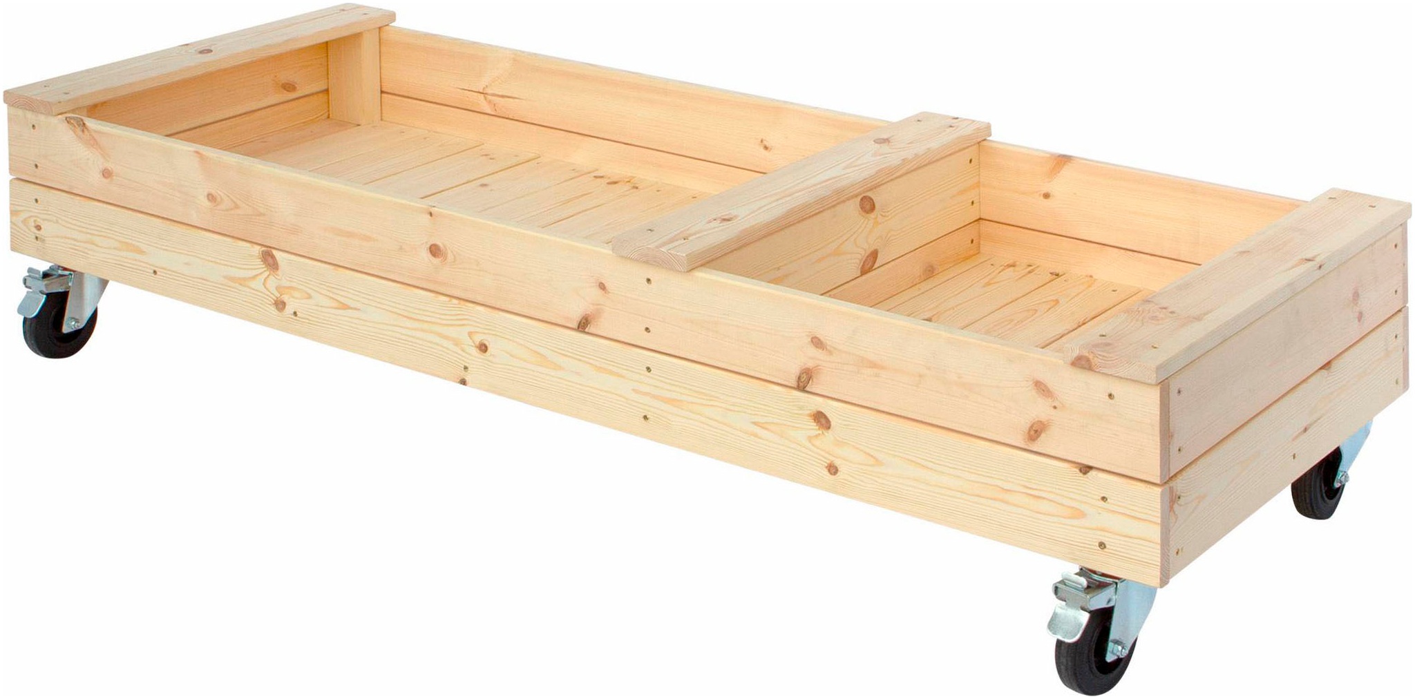 PLUS Sandkasten »Fun mit Rädern und Sitzbank - 180 cm«, Made in Europe