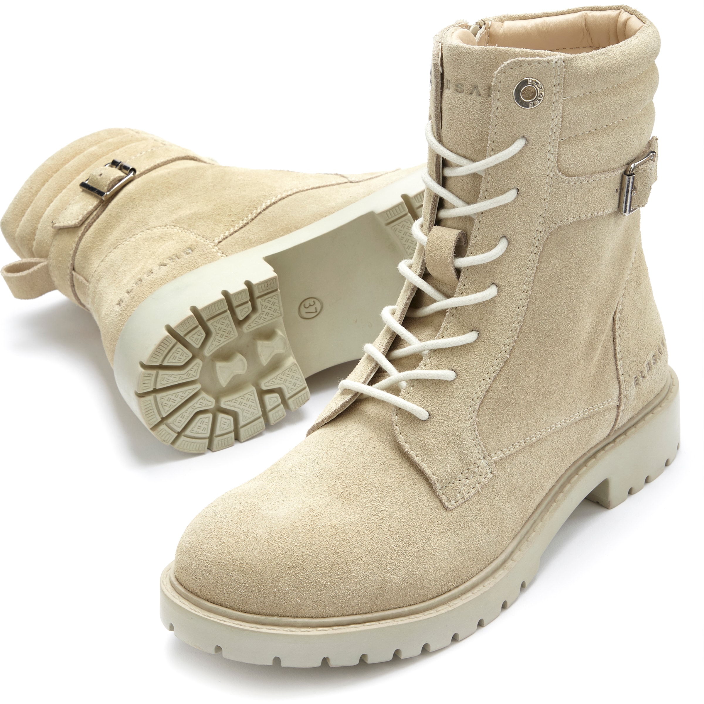Elbsand Stiefelette, Schnürboots, Reißverschlussstiefel, Biker Boots, Leder