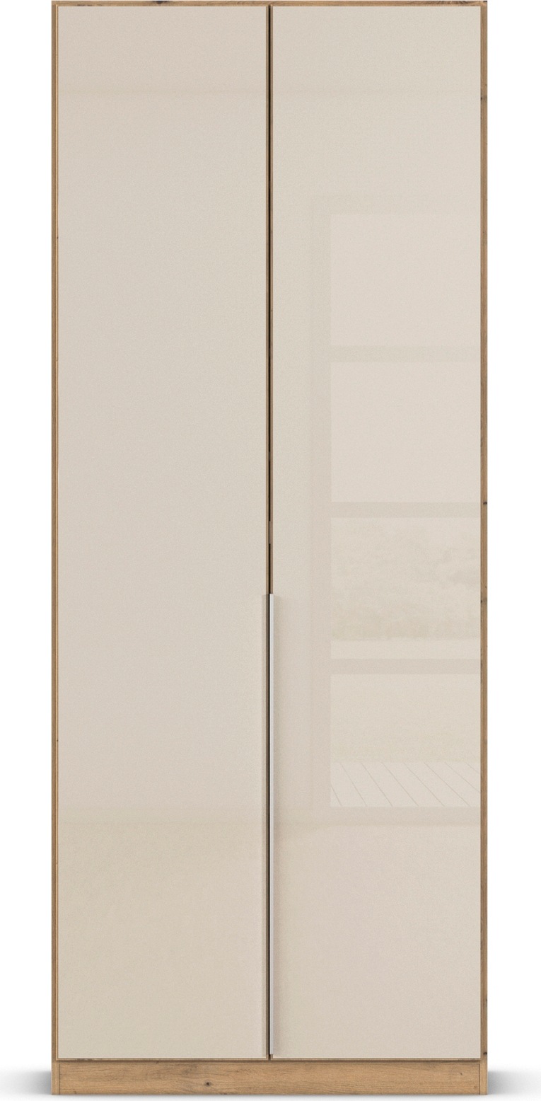 rauch Drehtürenschrank »Kleiderschrank Kleiderschränke Schrank Garderobe AGORDO mit Glasfront«, (in zwei Griff-Farben), durchdachte Innenausstattung, in 6 Breiten und 2 Höhen MADE IN GERMANY