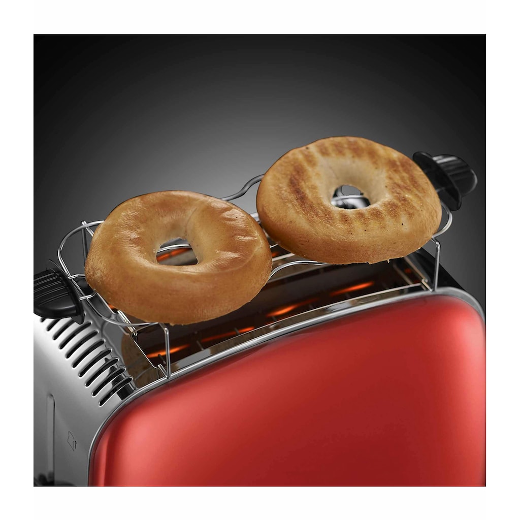 RUSSELL HOBBS Toaster »Colours Plus+ Flame Red 23330-56«, 2 kurze Schlitze, für 2 Scheiben, 1670 W