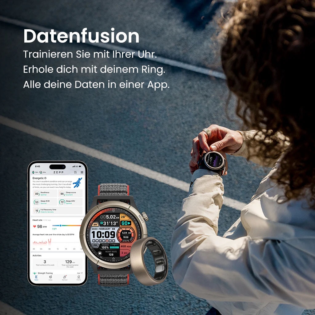 Amazfit Fitness-Tracker »Helio Ring (Size 10)«
