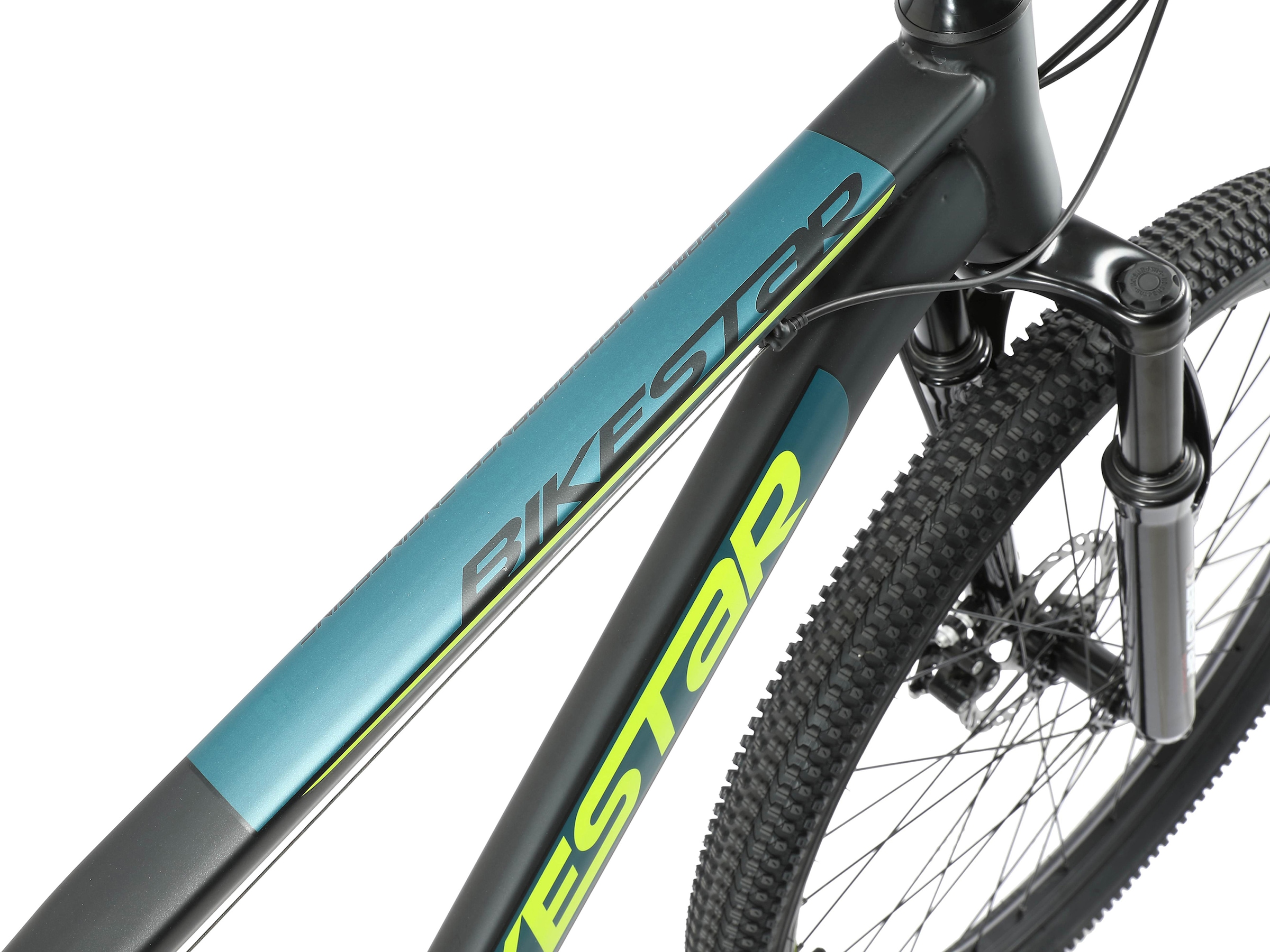 Bikestar Mountainbike, 21 Gang, Shimano, RD-TY300 Schaltwerk, Kettenschaltung, für Damen und Herren, Kettenschaltung