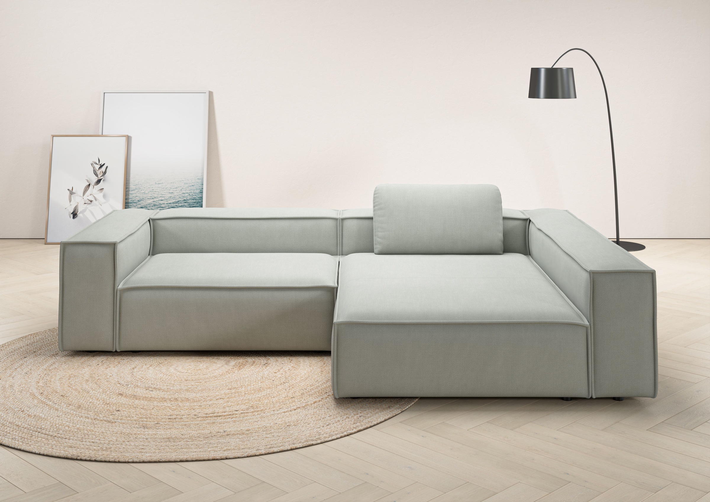 PLACES OF STYLE Ecksofa »Watertown, moderne XXL L-Form, 306 cm breit« Komfo günstig online kaufen