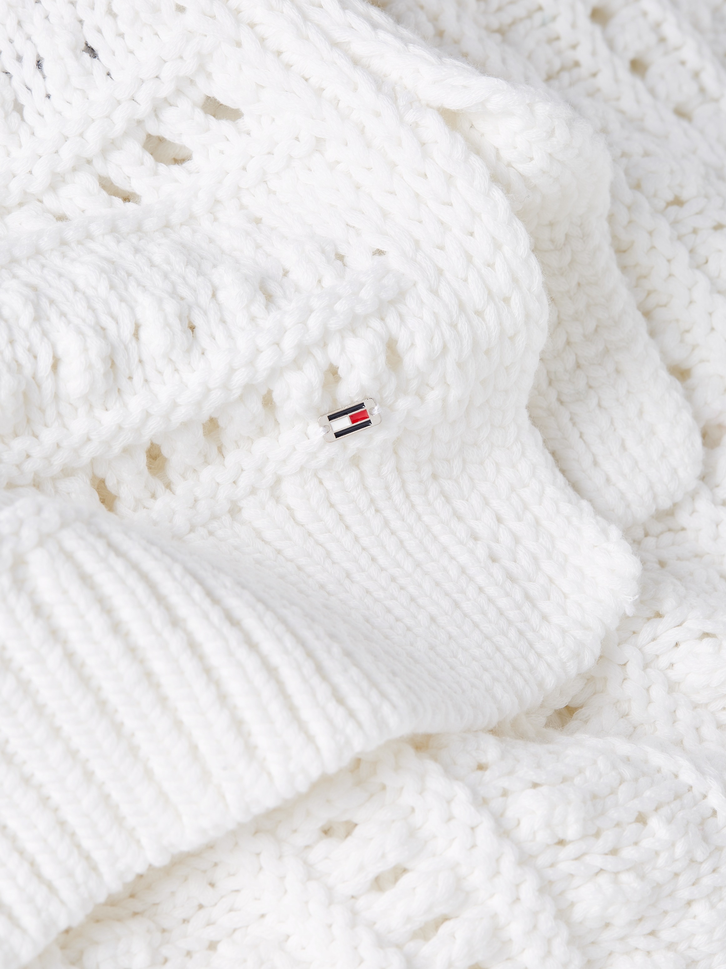 Tommy Hilfiger Pullunder »CROCHET C-NK SWEATER VEST«, in angesagter Häkeloptik