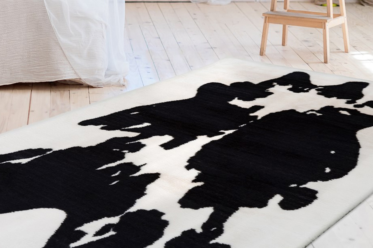 Bruno Banani Hochflor-Teppich »Makayla«, rechteckig, 30 mm Höhe, Kuhfell-Mu günstig online kaufen
