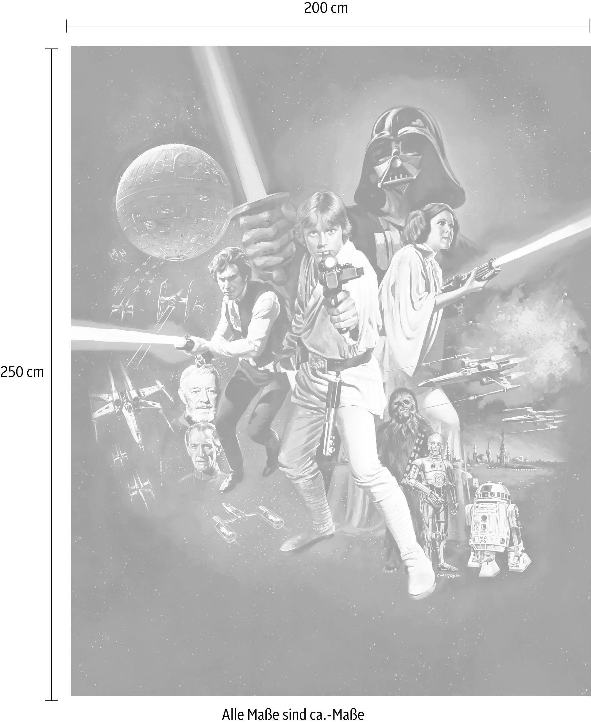 Komar Vliestapete »Digitaldruck Vlies - Star Wars Poster Classic 1 - Größe 200 x 250 cm«, bedruckt, Kinderzimmer