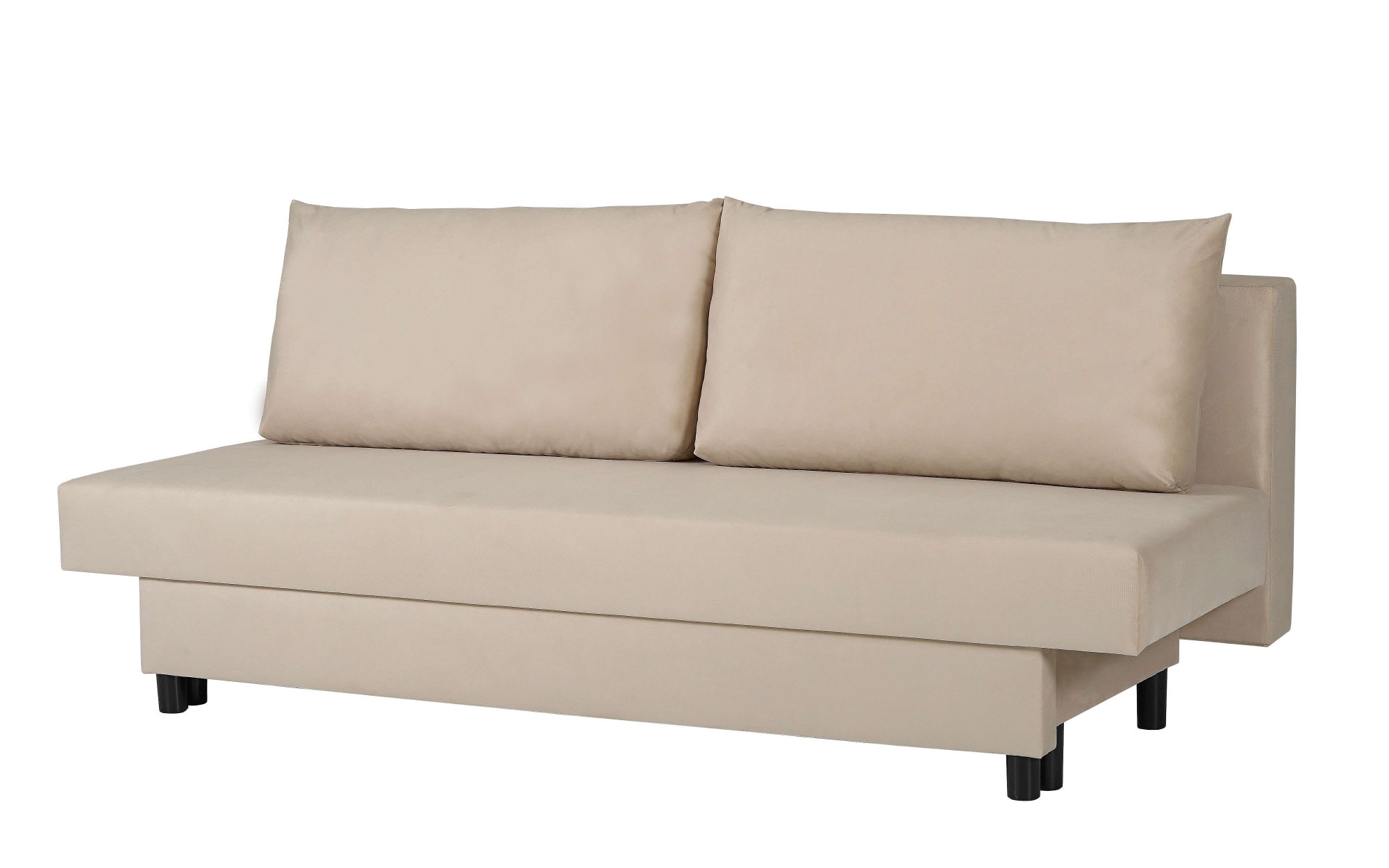 INOSIGN 3-Sitzer »SAWYER Schlafsofa mit Bettkasten und Wellenunterfederung«, pflegeleichte Bezüge: Velvet & Struktur, B/T/H 193/86/83,5 cm