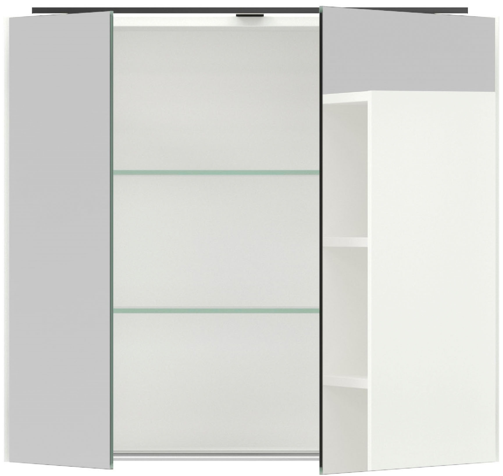 nobilia® Spiegelschrank »Prina«, (inkl. Beleuchtung mit Dimmerfunktion), in Breiten 60, 80, 100 und 120 cm, innenliegende Steckdose