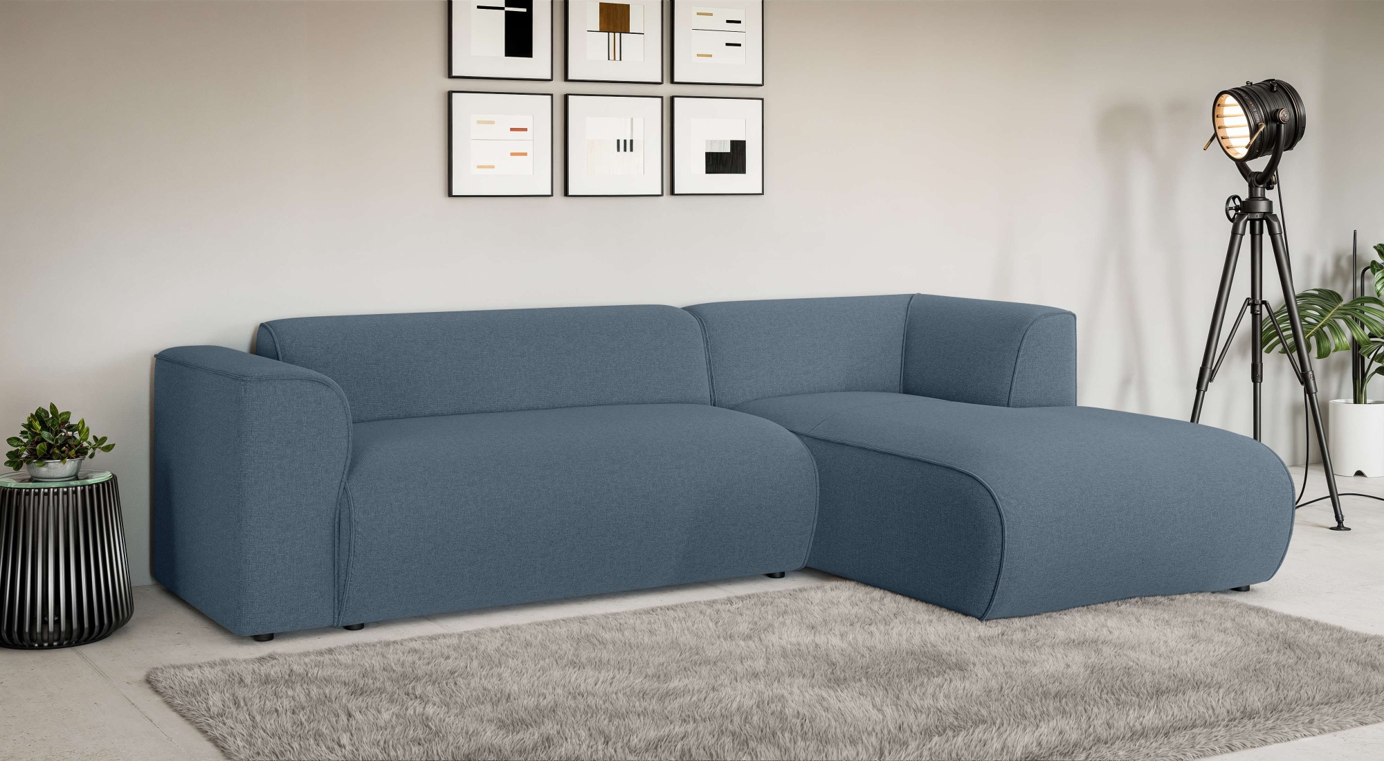 Home affaire Ecksofa »MERID L-Form (257 cm), zeitlos & stilvolles Design,« günstig online kaufen