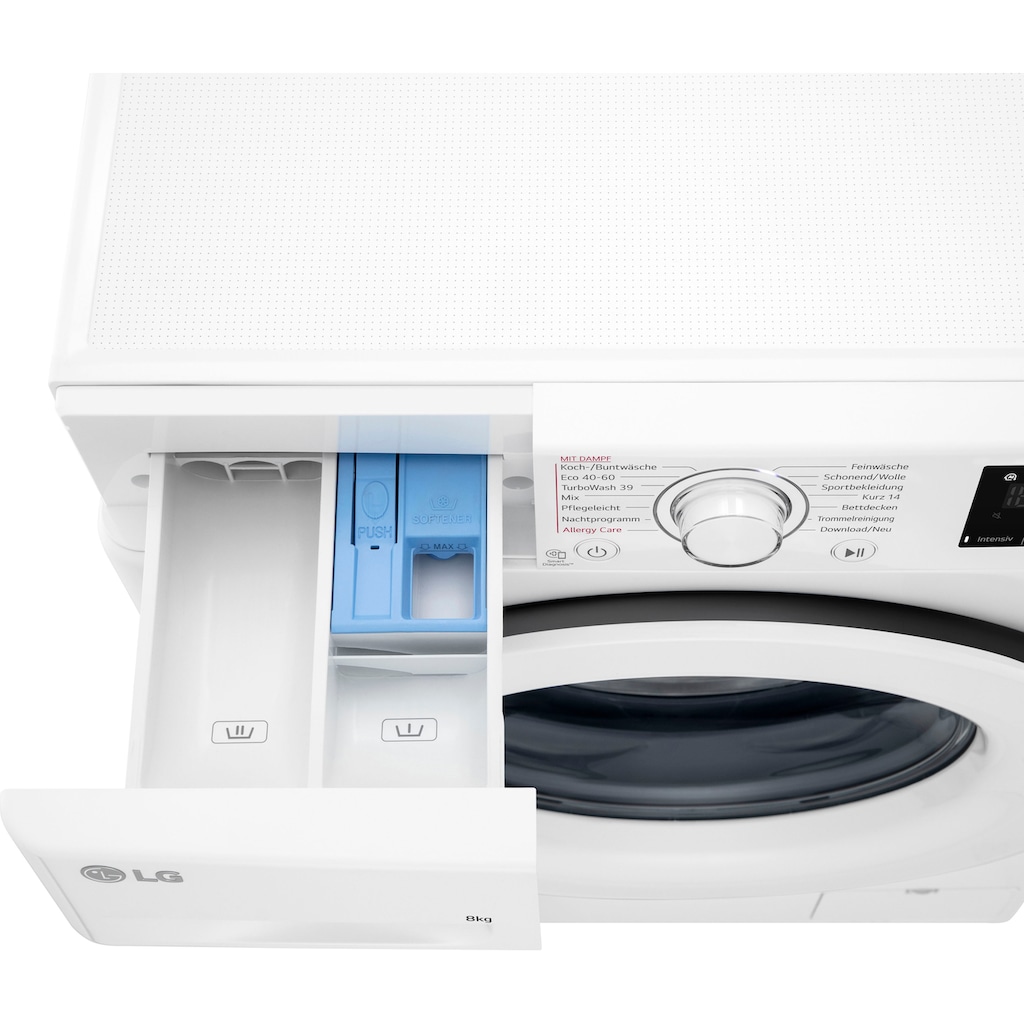 LG Waschmaschine »F4WV3183«, 3, F4WV3183, 8 kg, 1400 U/min