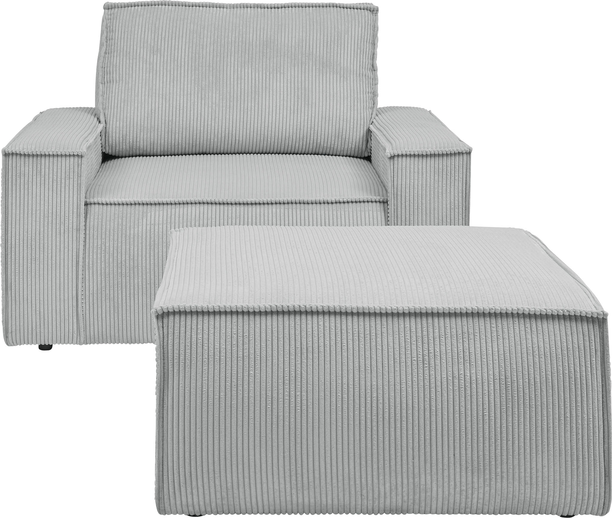 Home affaire Sessel "SHERWOOD", Loveseat und Hocker im Set, passend zur Pol günstig online kaufen