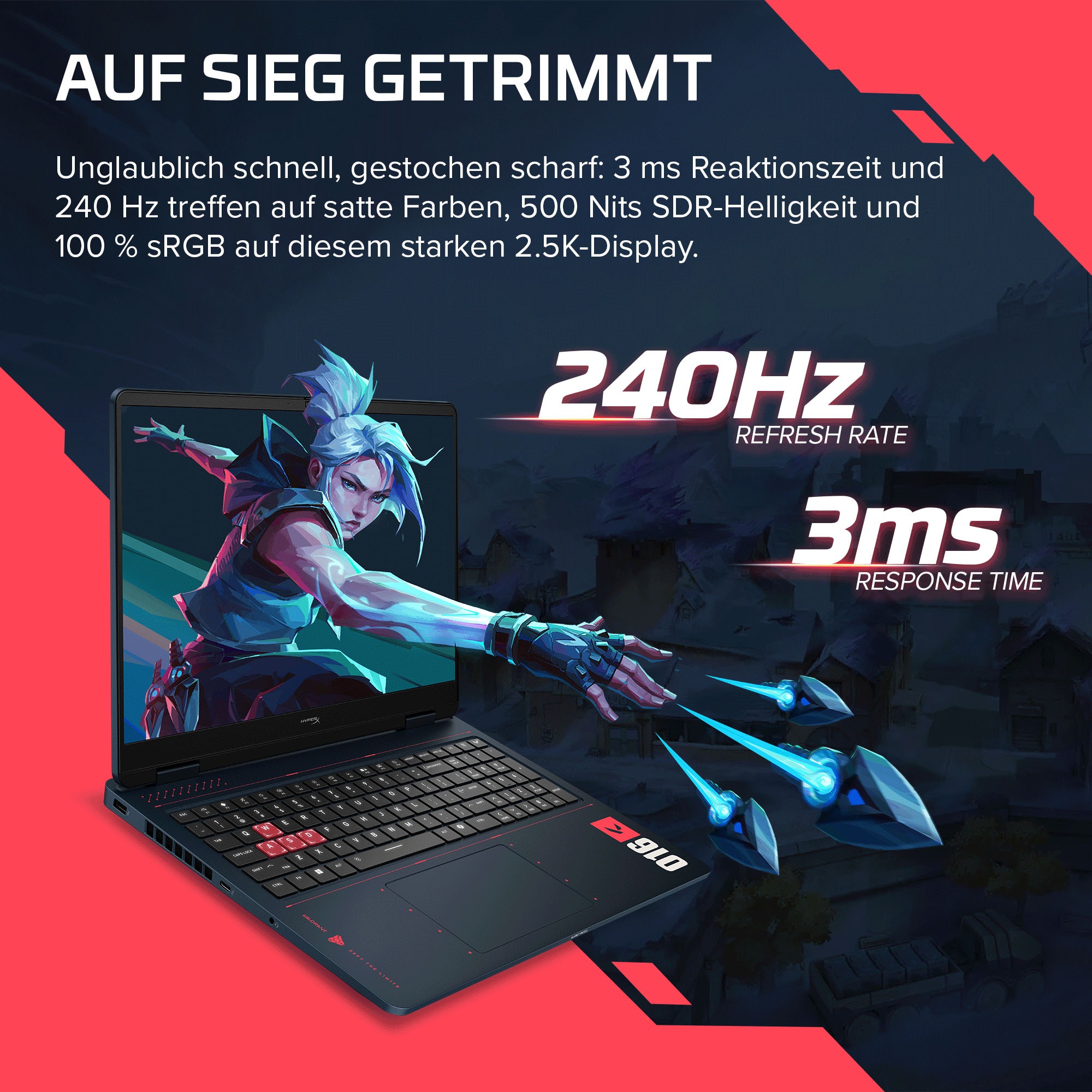 HP Gaming-Notebook »16-ap1099ng« 40,6 cm / 16 ″ AMD Ryzen 9 GeForce RTX 5070 1.000 GB SSD