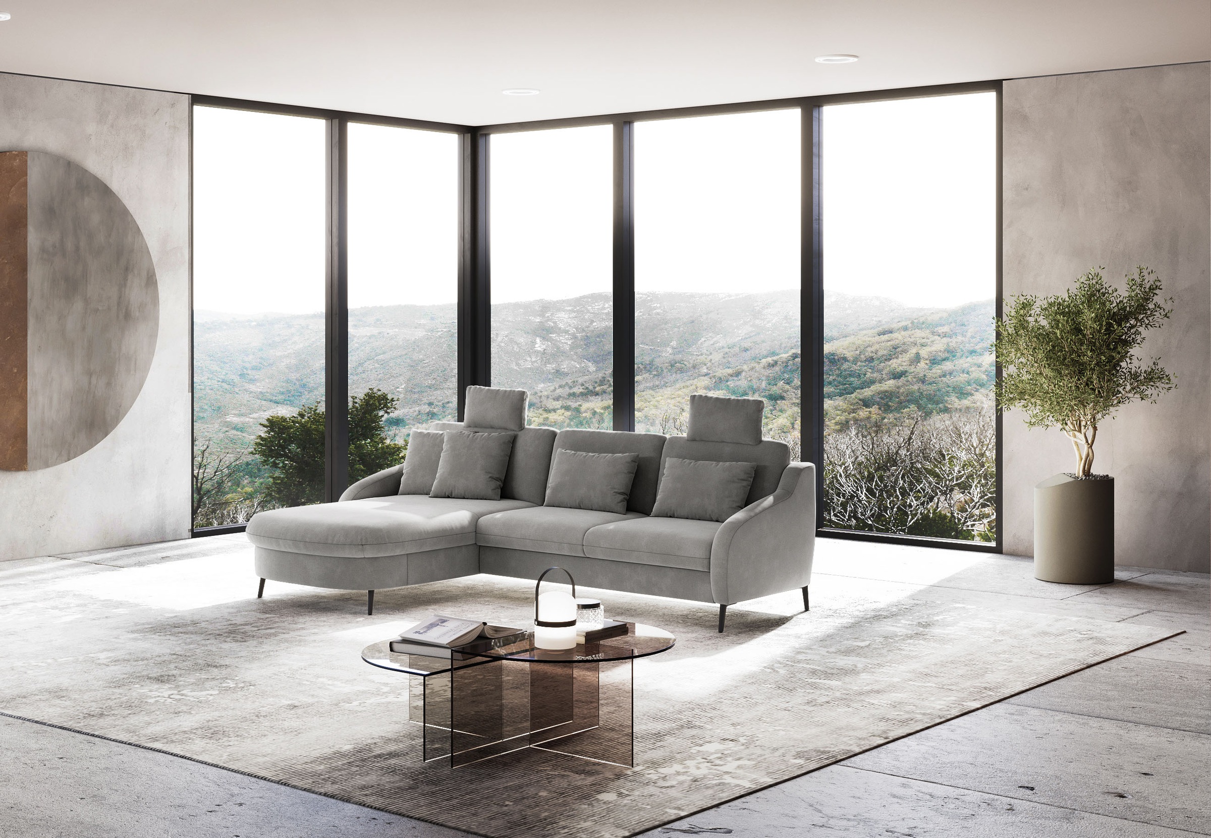 sit&more Ecksofa »Soul L-Form«, wahlweise mit Bettfunktion und Bettkasten oder Schubkasten
