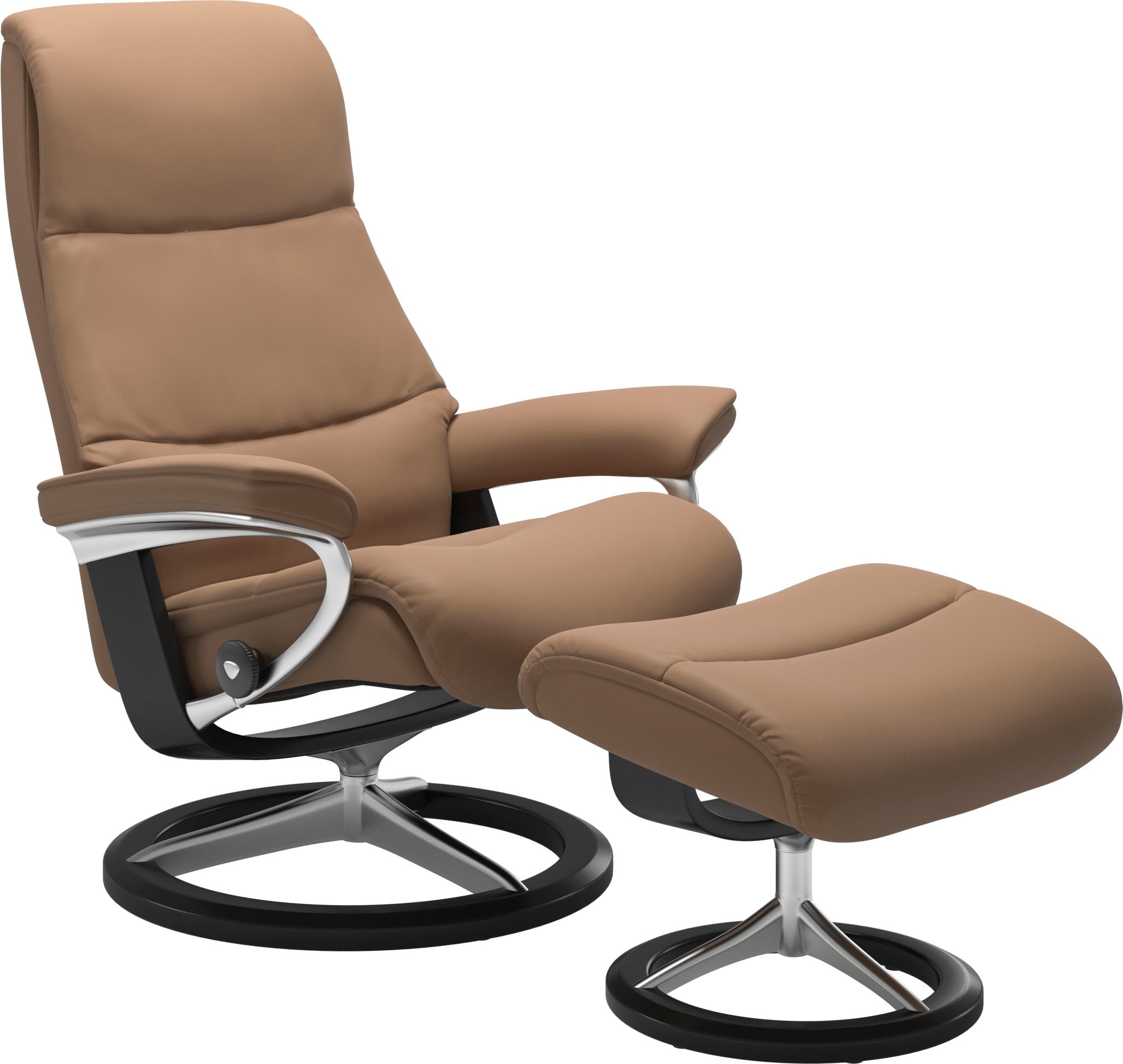 Stressless Relaxsessel "View", (Set, Relaxsessel mit Hocker), mit Signature günstig online kaufen