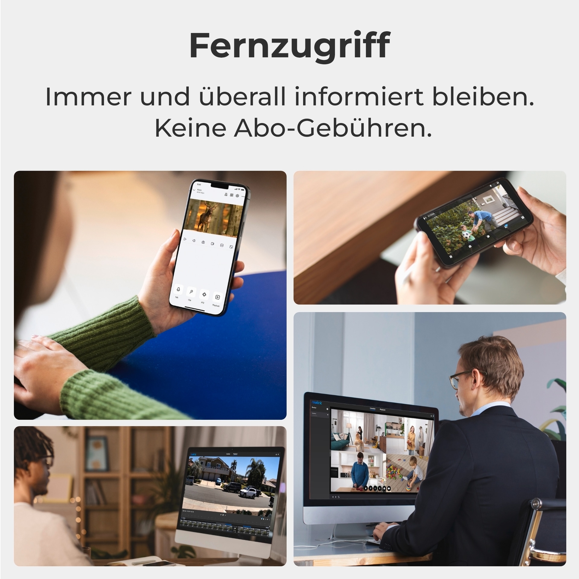 Reolink Überwachungskamera »Hub 1 + Argus Series B360 + Solarpanel«, Außenbereich