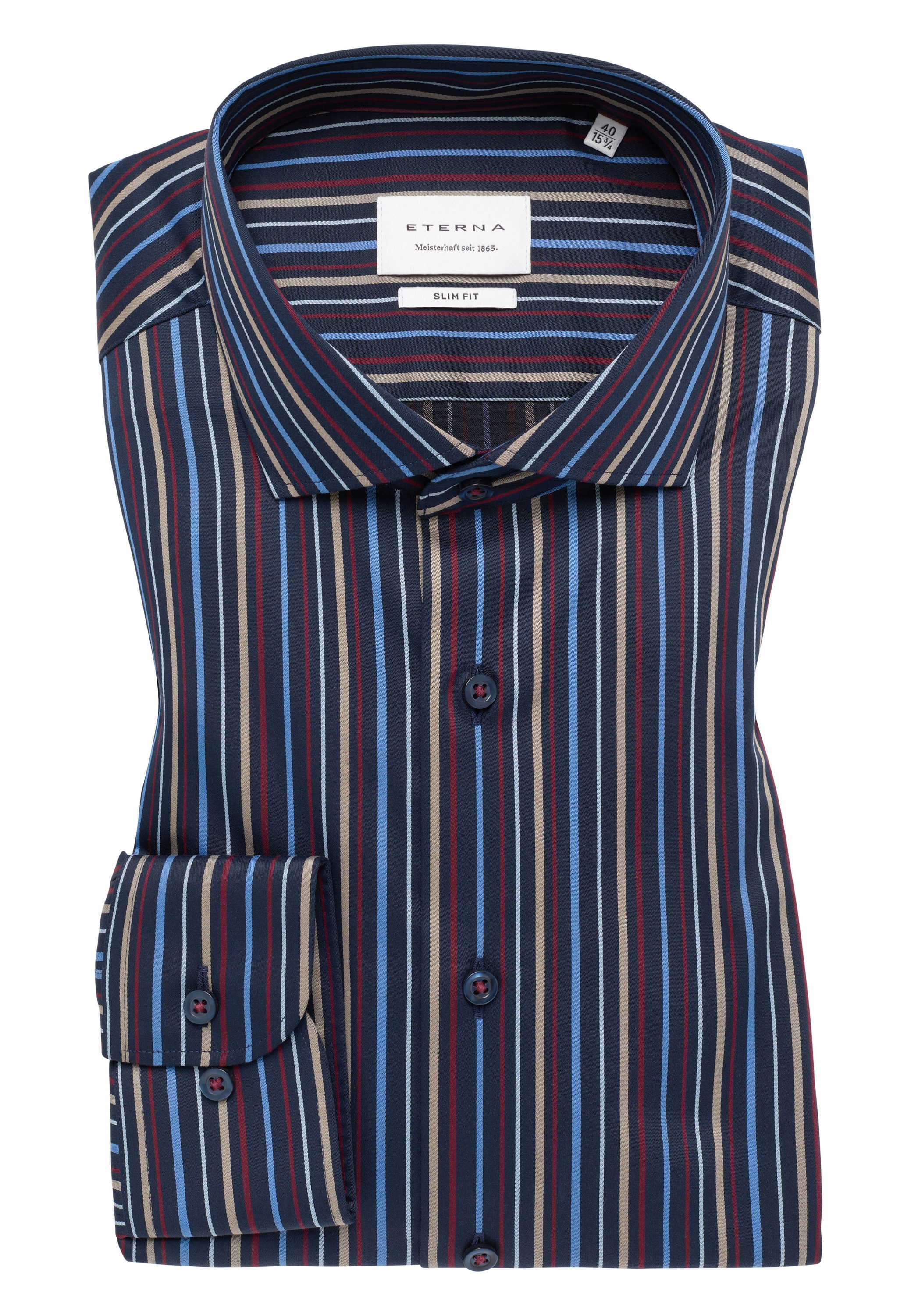 Eterna Langarmhemd »SLIM FIT« NON IRON (bügelfrei)