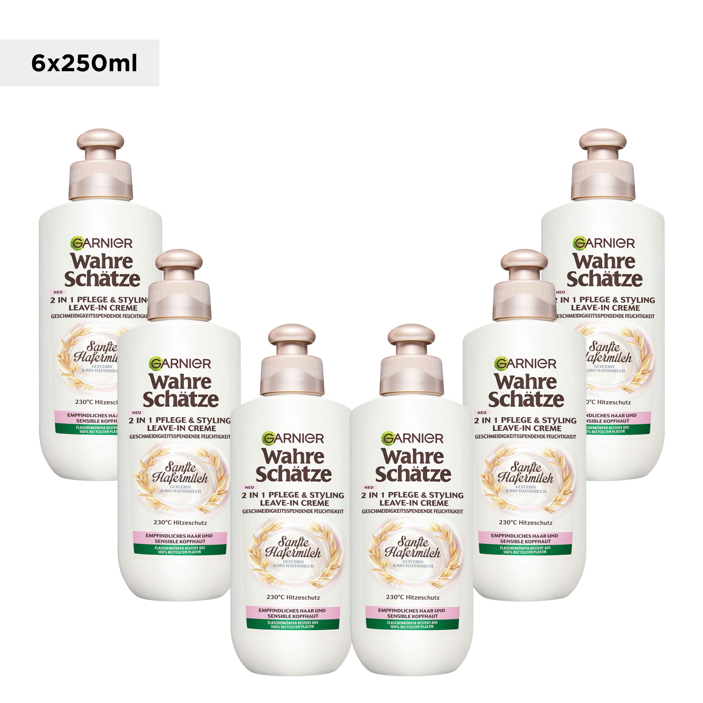 GARNIER Haarmousse »Garnier Wahre Schätze 2-in-1 Pflege & Styling Sanfte Hafermilch«