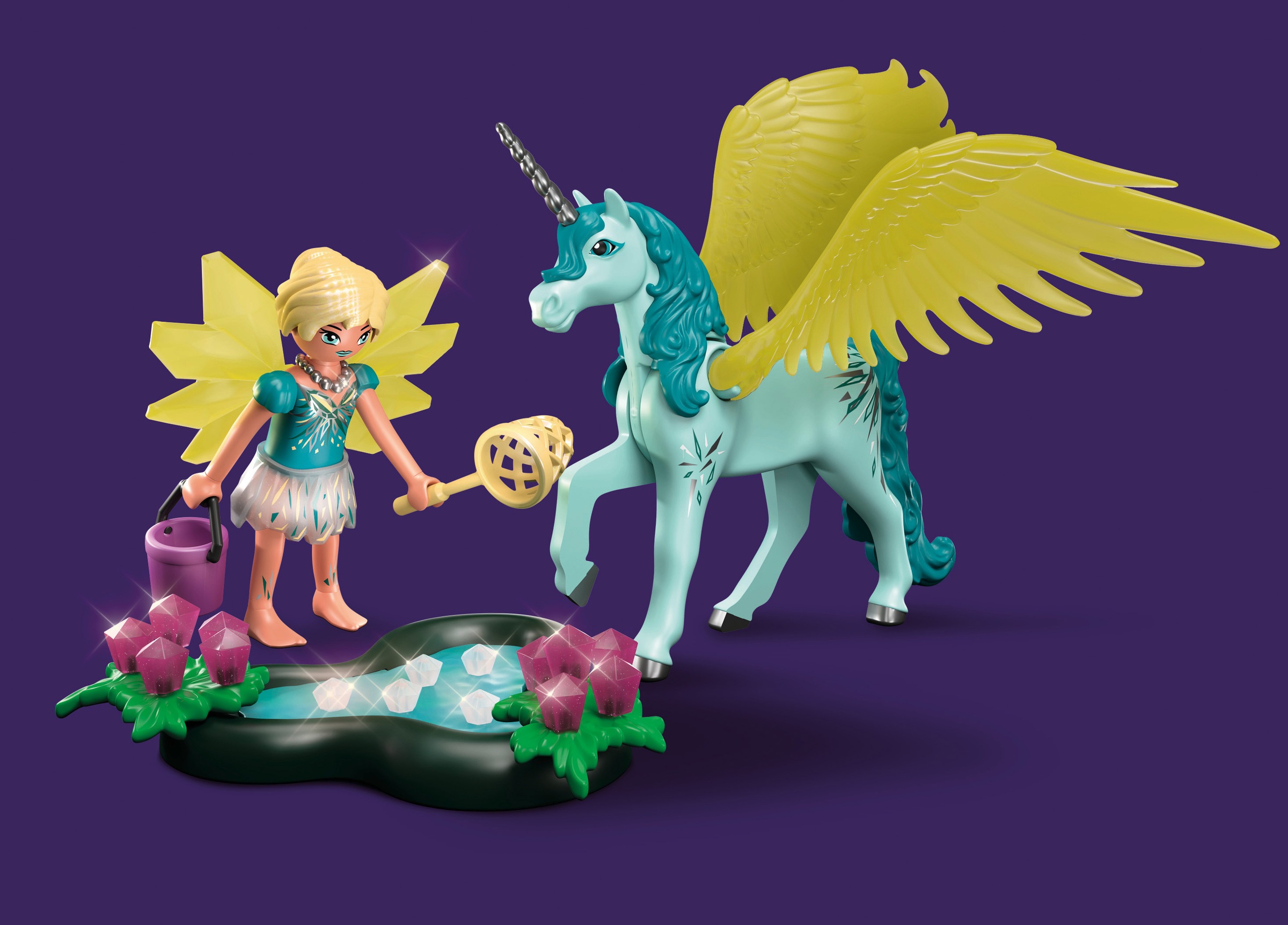 Playmobil® Konstruktions-Spielset »Crystal Fairy mit Einhorn (70809), Adventures of Ayuma«, (30 St.), Made in Europe