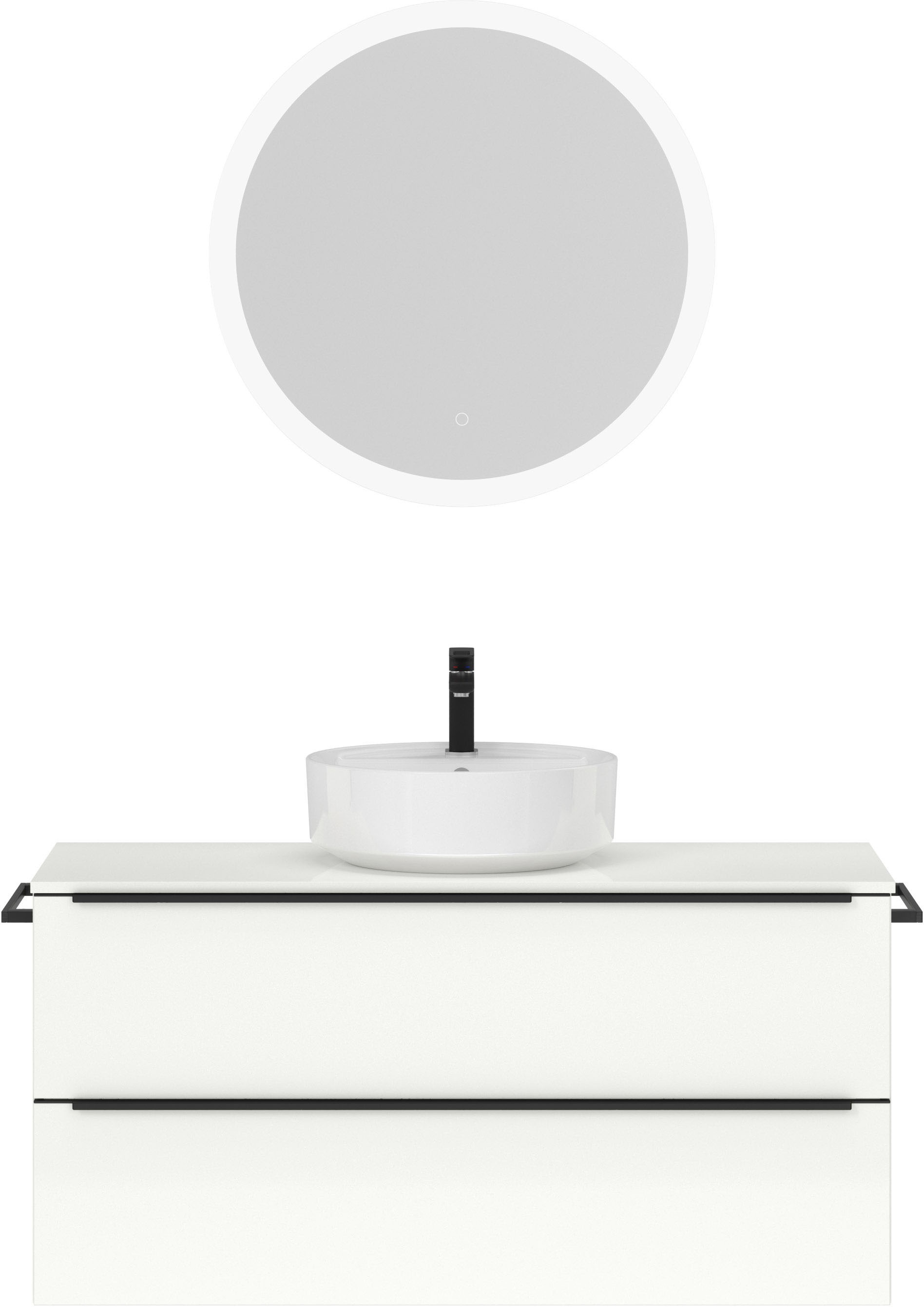 nobilia® Badmöbel-Set »Alvene« vormontiert, mit Soft-Close, 2 Stk. tlg. günstig online kaufen