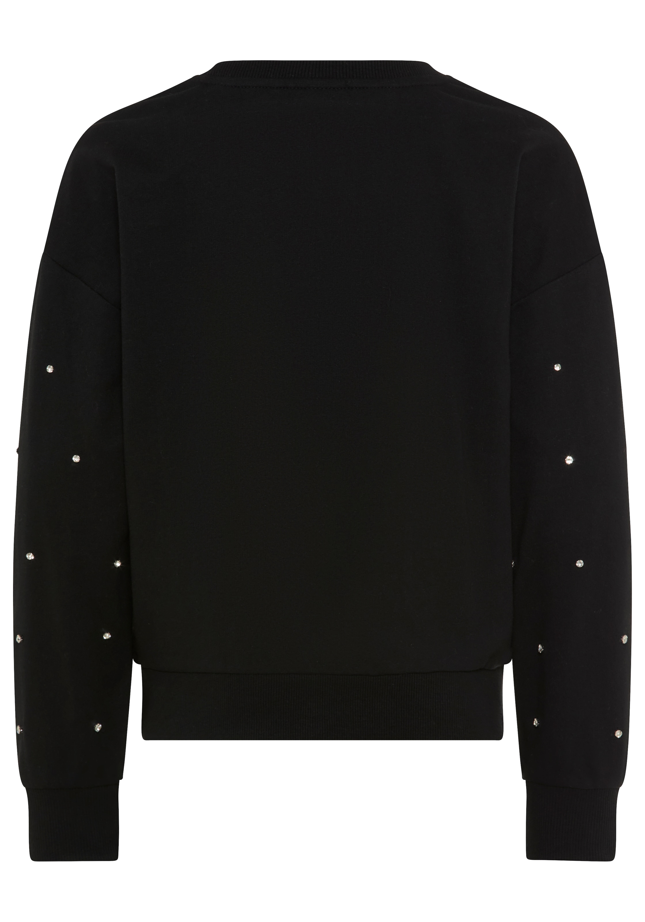 Bruno Banani Sweatshirt »Kurzes Sweatshirt mit Strass-Steinen«, Für TEENS. Trendiges Shirt mit Strass-Steinen
