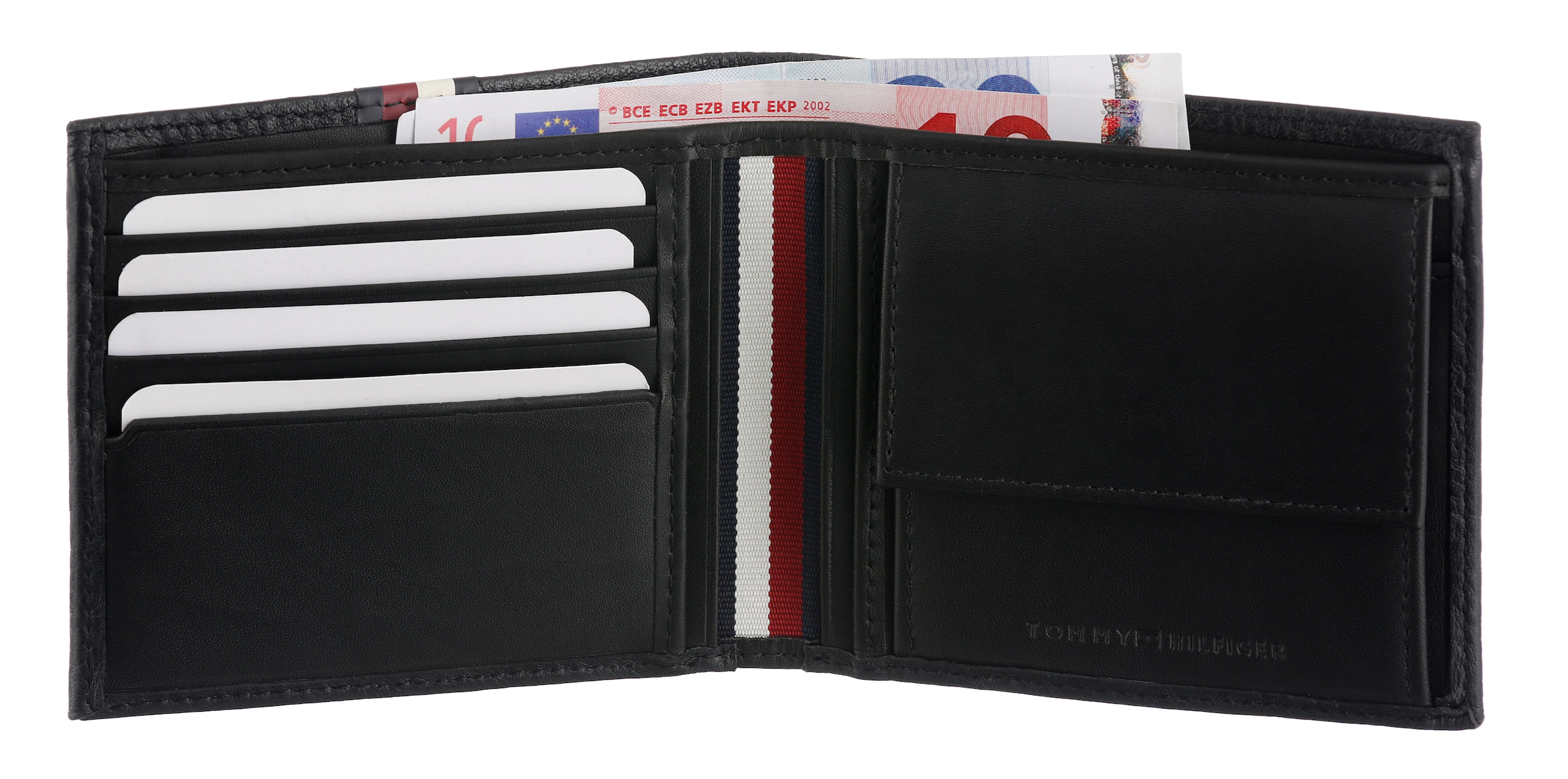 Tommy Hilfiger Geldbörse »TH PREM LEA CC AND COIN«, Men Geldbeutel, Portemonnaie mit Logo-Schriftzug