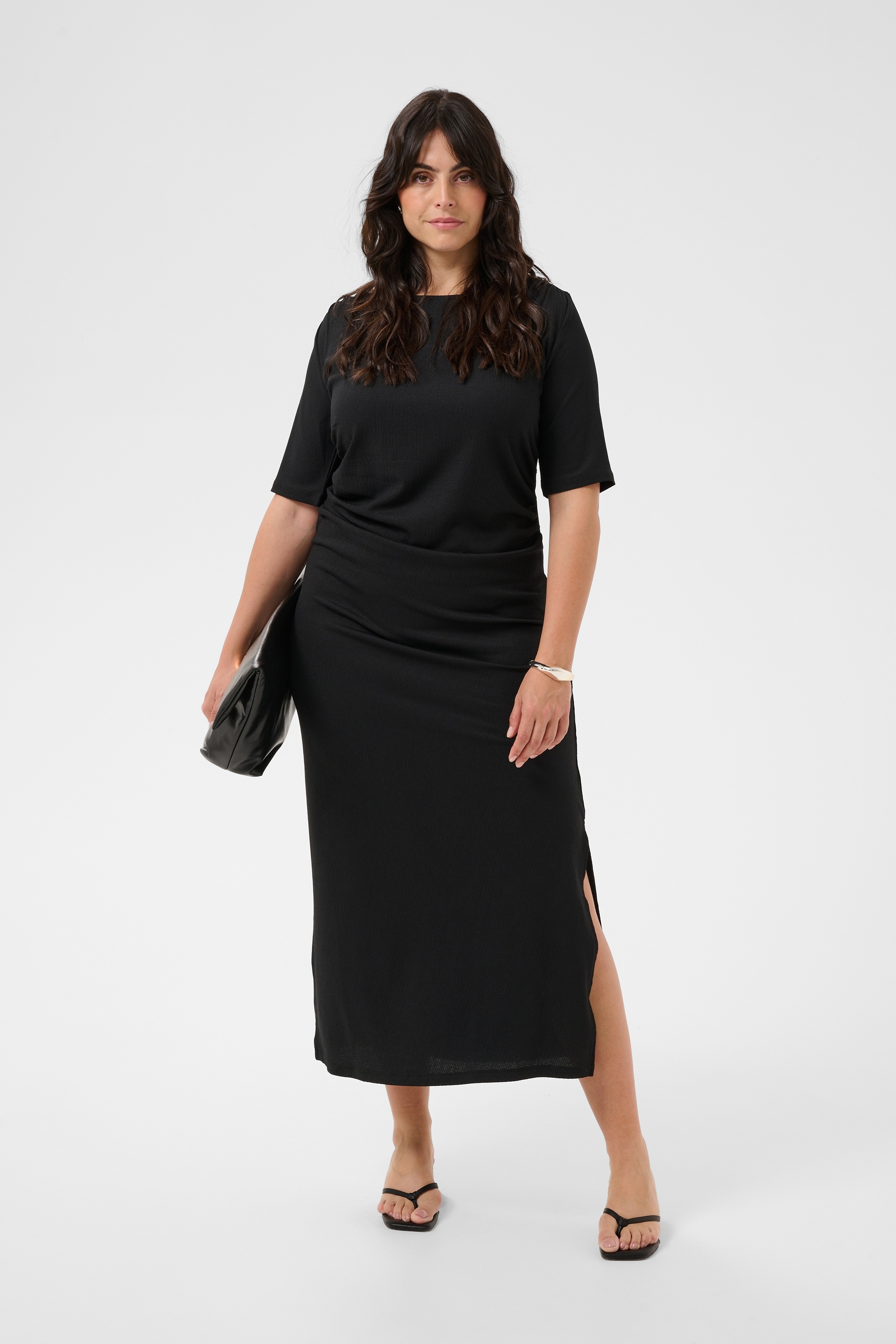 KAFFE Curve Midikleid »Damen Kleid KCkristin«