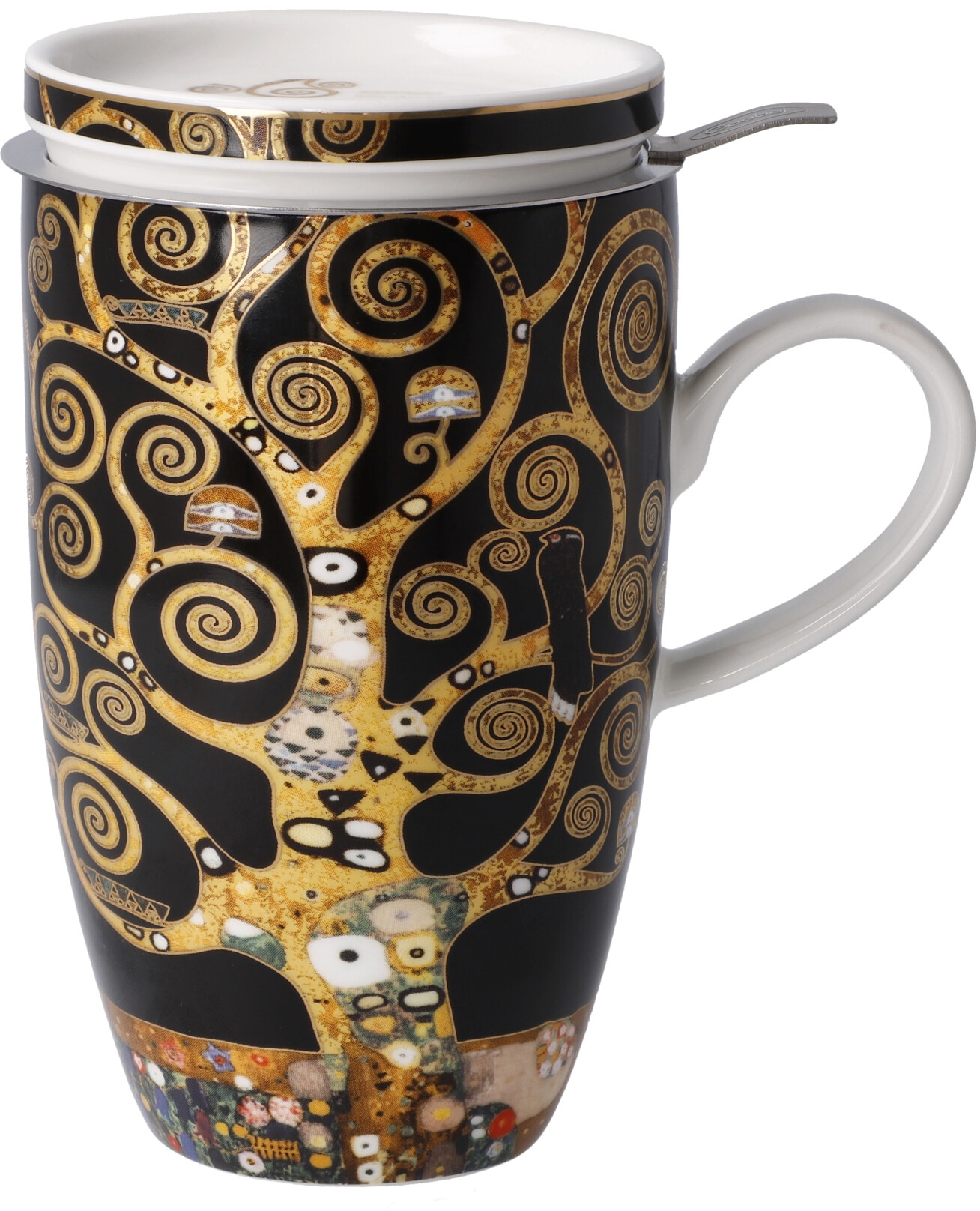 Goebel Tasse »Klimt«, Artis Orbis, Teetasse mit Deckel/Sieb, Gustav Klimt - Der Lebensbaum