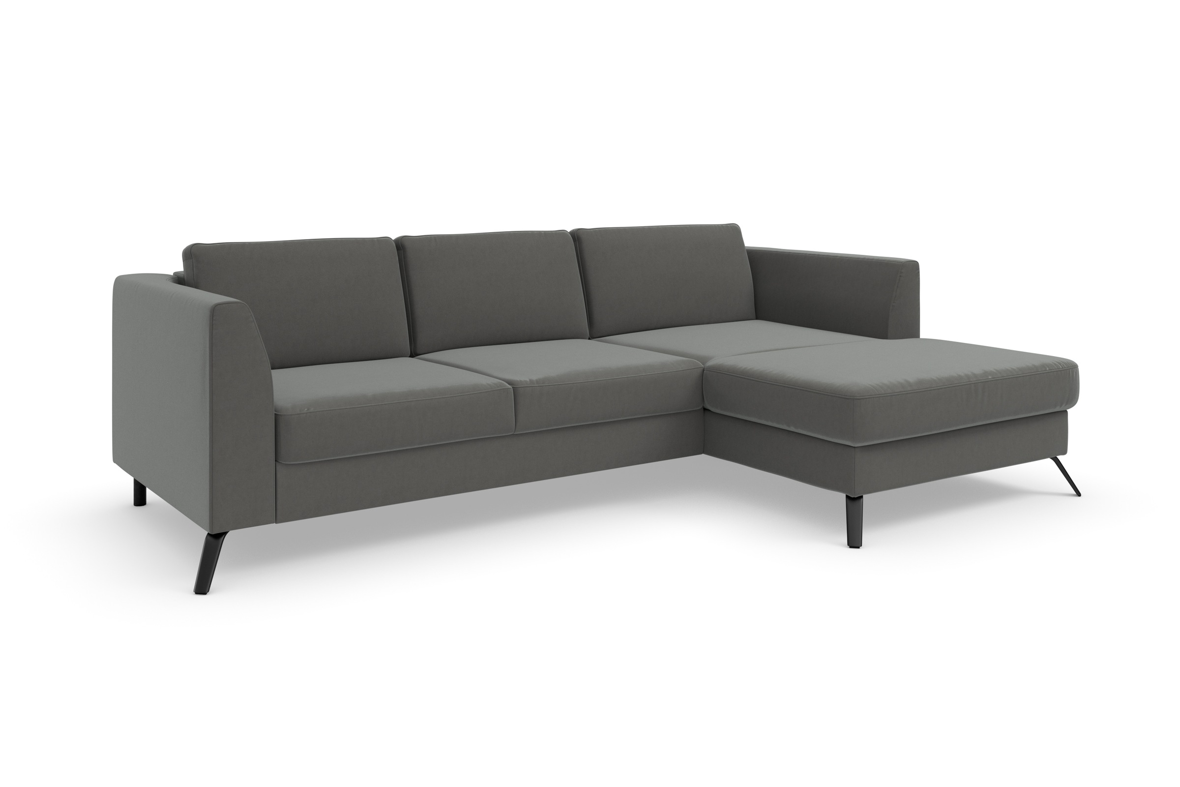 sit&more Ecksofa »Olsen L-Form«, inklusive Sitztiefenverstellung, wahlweise mit Bettfunktion, 15cm hoch