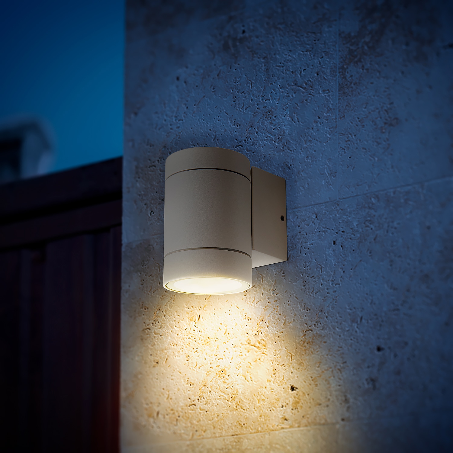 Paco Home Wandleuchte »LUSIWA« GU10 In & Outdoor GU10 Aussenlampe Garten Hauswand Eingang Aluminium IP54