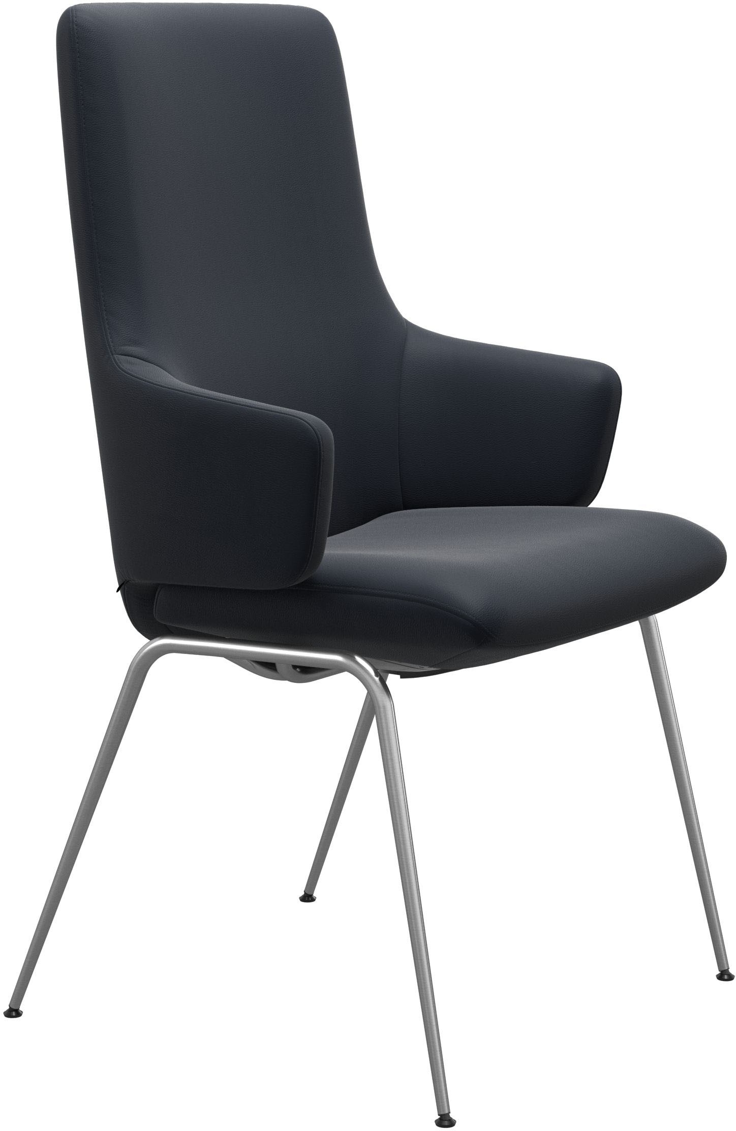 Stressless® Polsterstuhl »Laurel«, Leder PALOMA, High Back mit Armlehne, Größe L, mit Beinen aus Stahl in Chrom matt