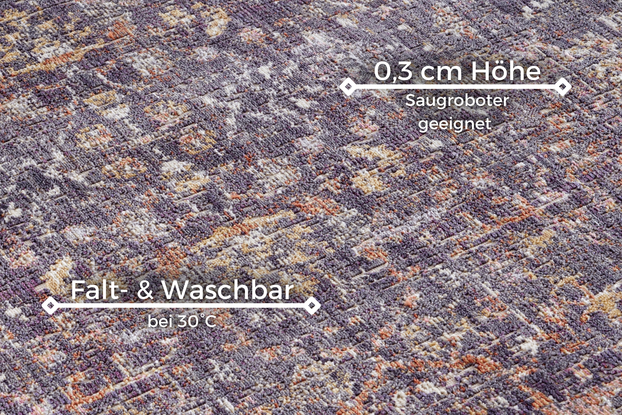 NORTHRUGS Teppich »Sues«, rechteckig, 3 mm Höhe, In-& Outdoor, Läufer, Wetterfest, Balkon, Wohnzimmer, Orient