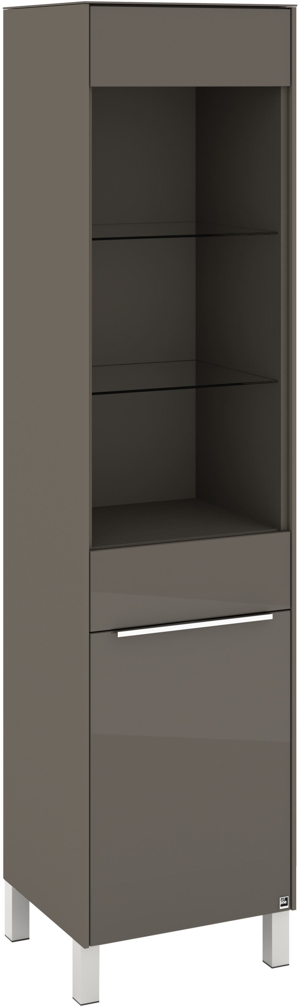 set one by Musterring Standvitrine »Reno« 1 Stk. tlg. Mit Vierkantfuß in diversen Farben, 197 cm Höhe & Farbauswahl