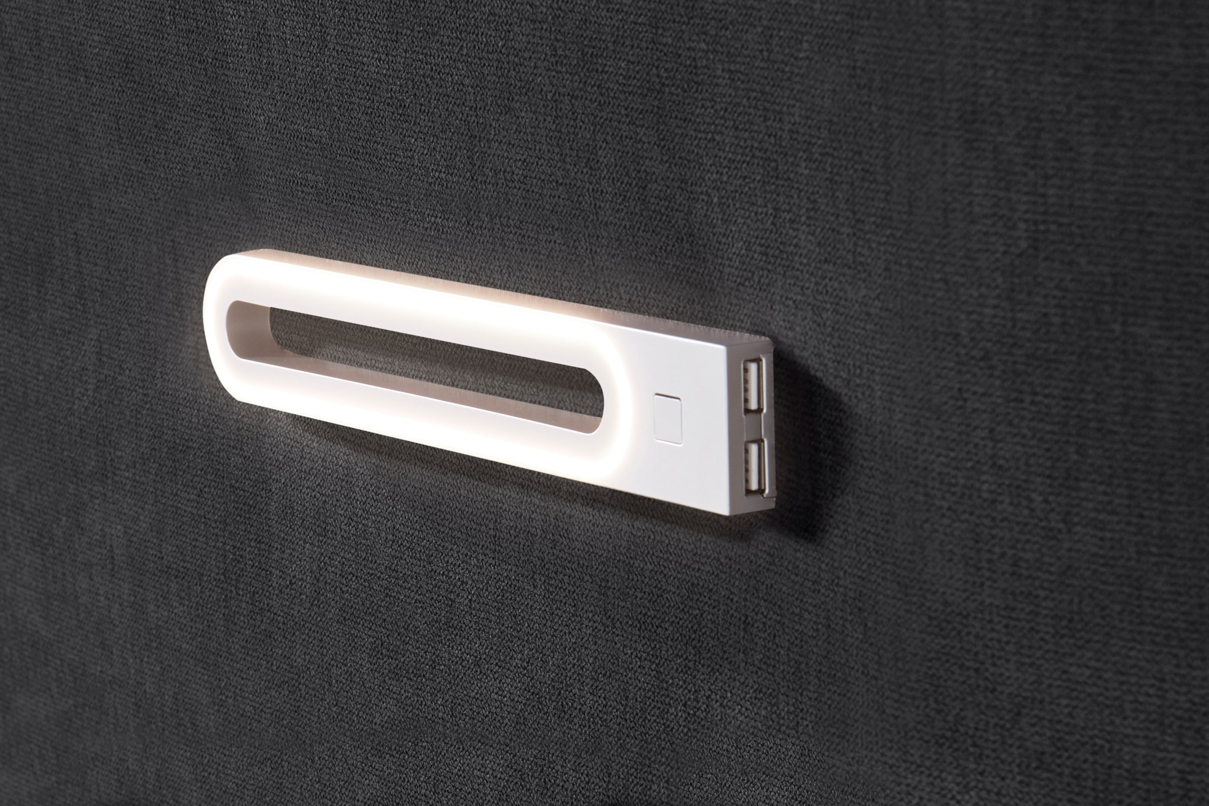 INOSIGN Boxbett »Luan«, Schubkästen, LED-Beleuchtung und Topper, in Breite 120 cm und 180 cm