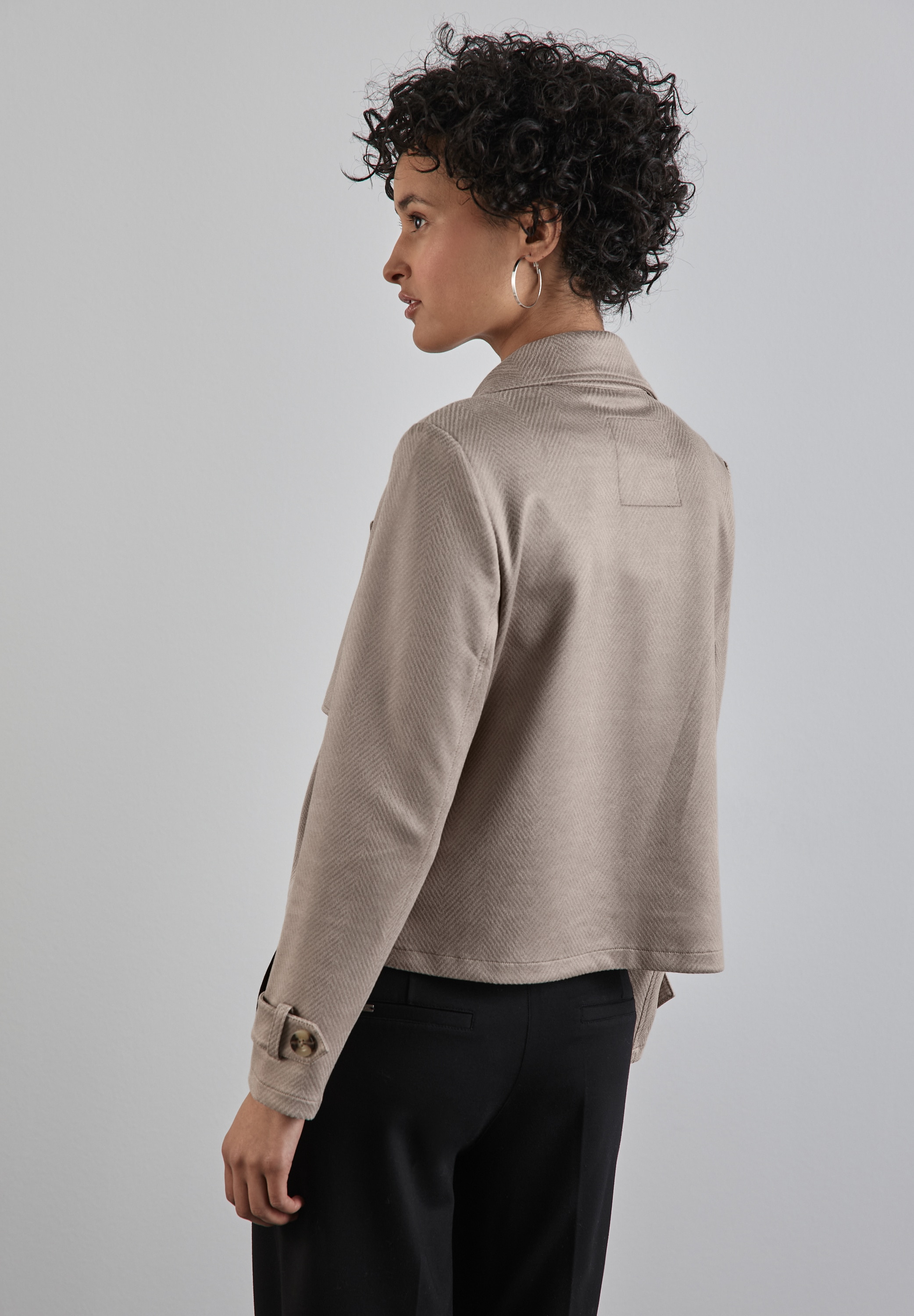 STREET ONE Jackenblazer , im Velours-Look
