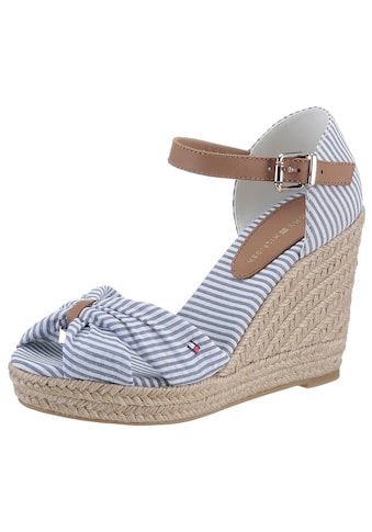 Keilsandalette »BASIC SEERSUCKER HIGH WEDGE«