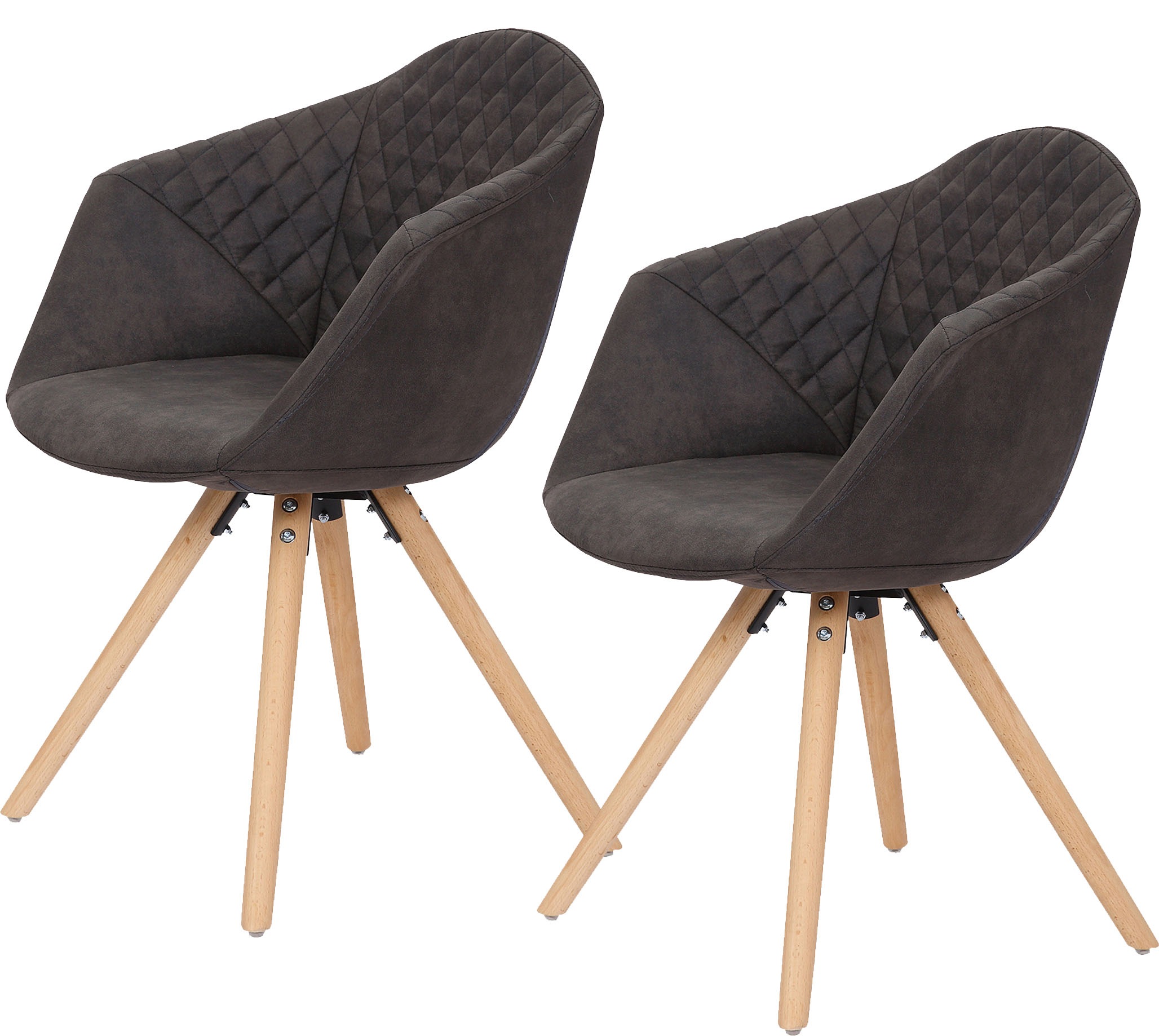 Kayoom Polsterstuhl »Stuhl Chadwick 110 2er-Set, stilvolles Design, in Natu günstig online kaufen