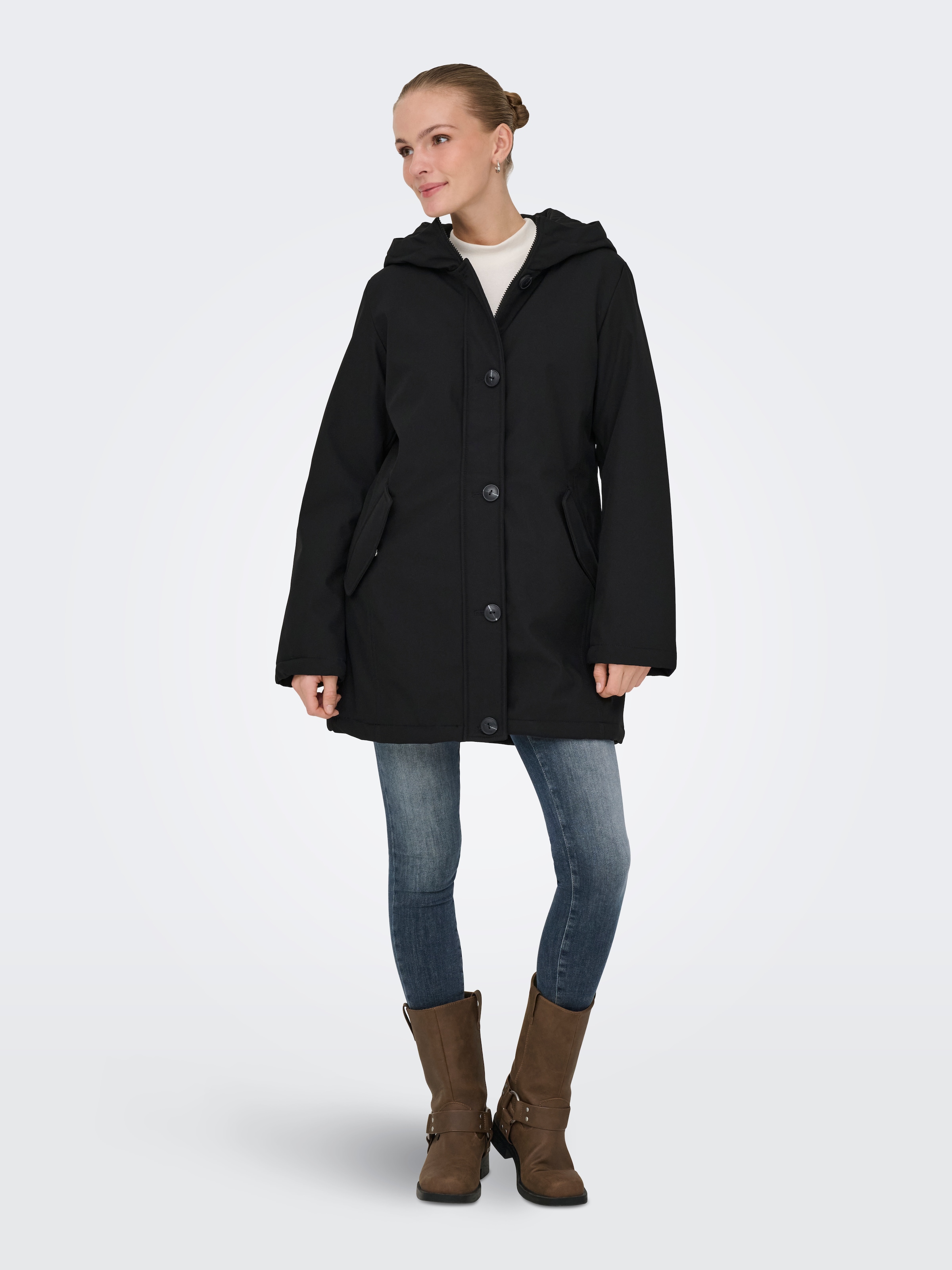 ONLY Parka »ONLOLIVIA LIFE PARKA COAT CS OTW« mit Kapuze