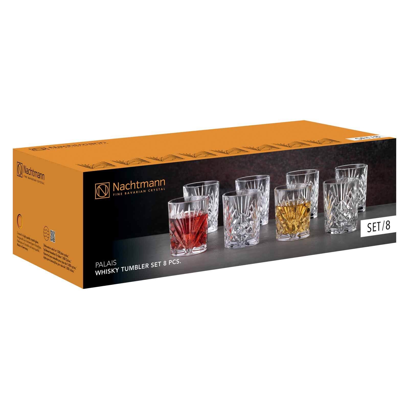 Nachtmann Whiskyglas »Becher Palais 288 ml 8er Set transparent«