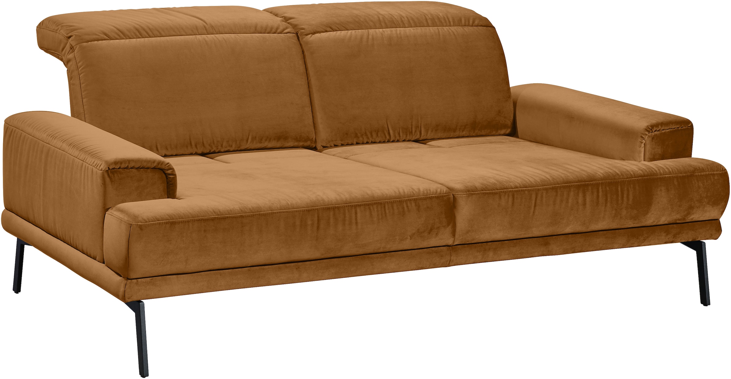 Musterring 2-Sitzer »MR 4580«, inkl. Kopf- und Sitztiefenverstellung, Fuß schwarz, B198 x T103 cm