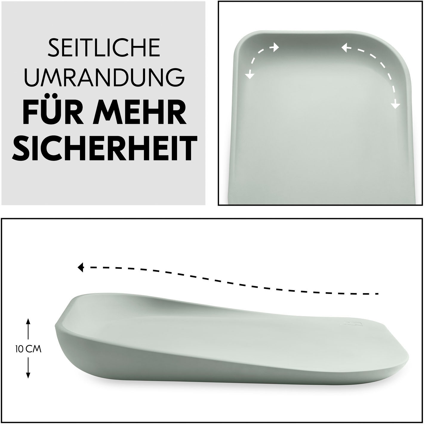 Hauck Wickelauflage »Change N Clean, Sage«