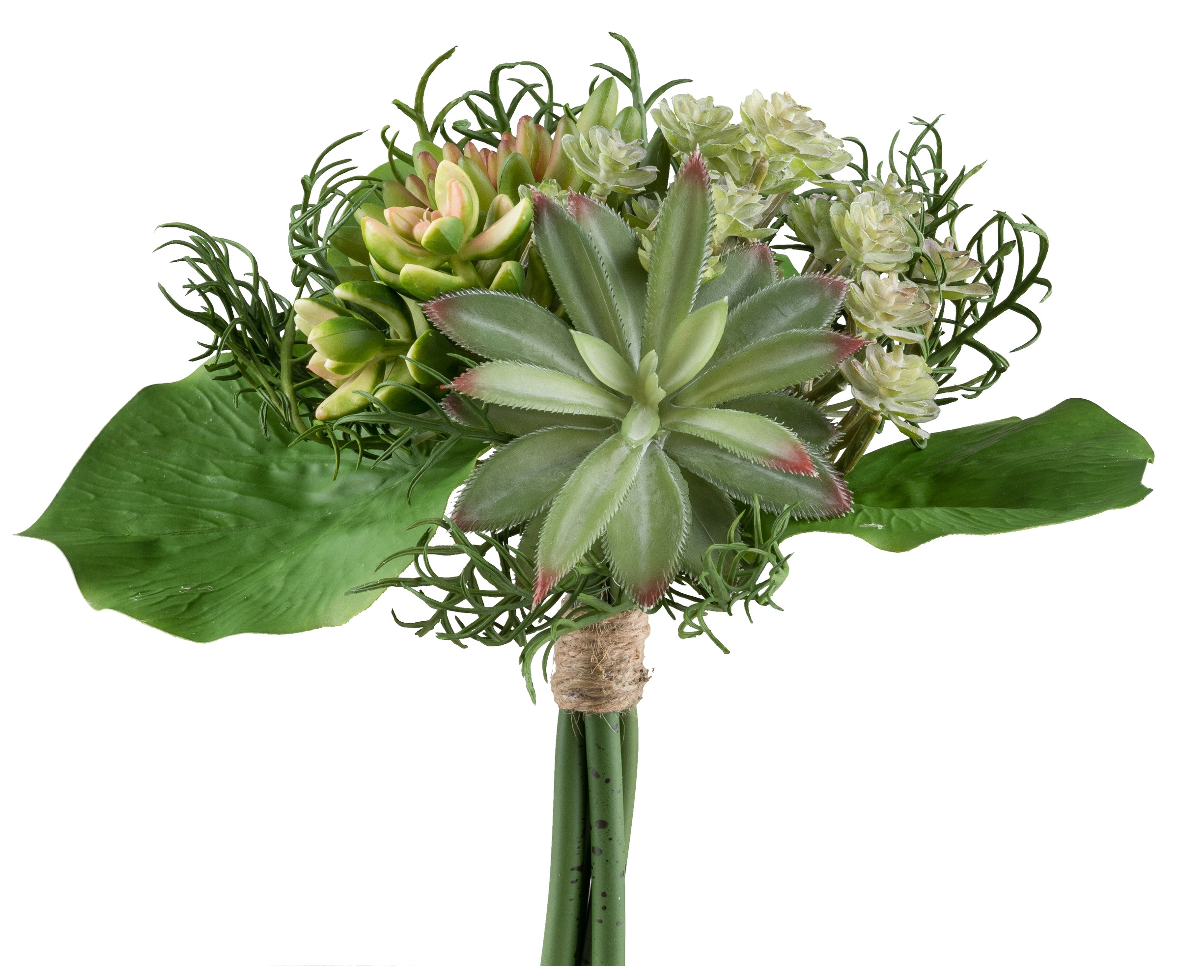 Creativ green Kunstpflanze »Sukkulenten-Bouquet« mit grünrosa Farbgebung günstig online kaufen