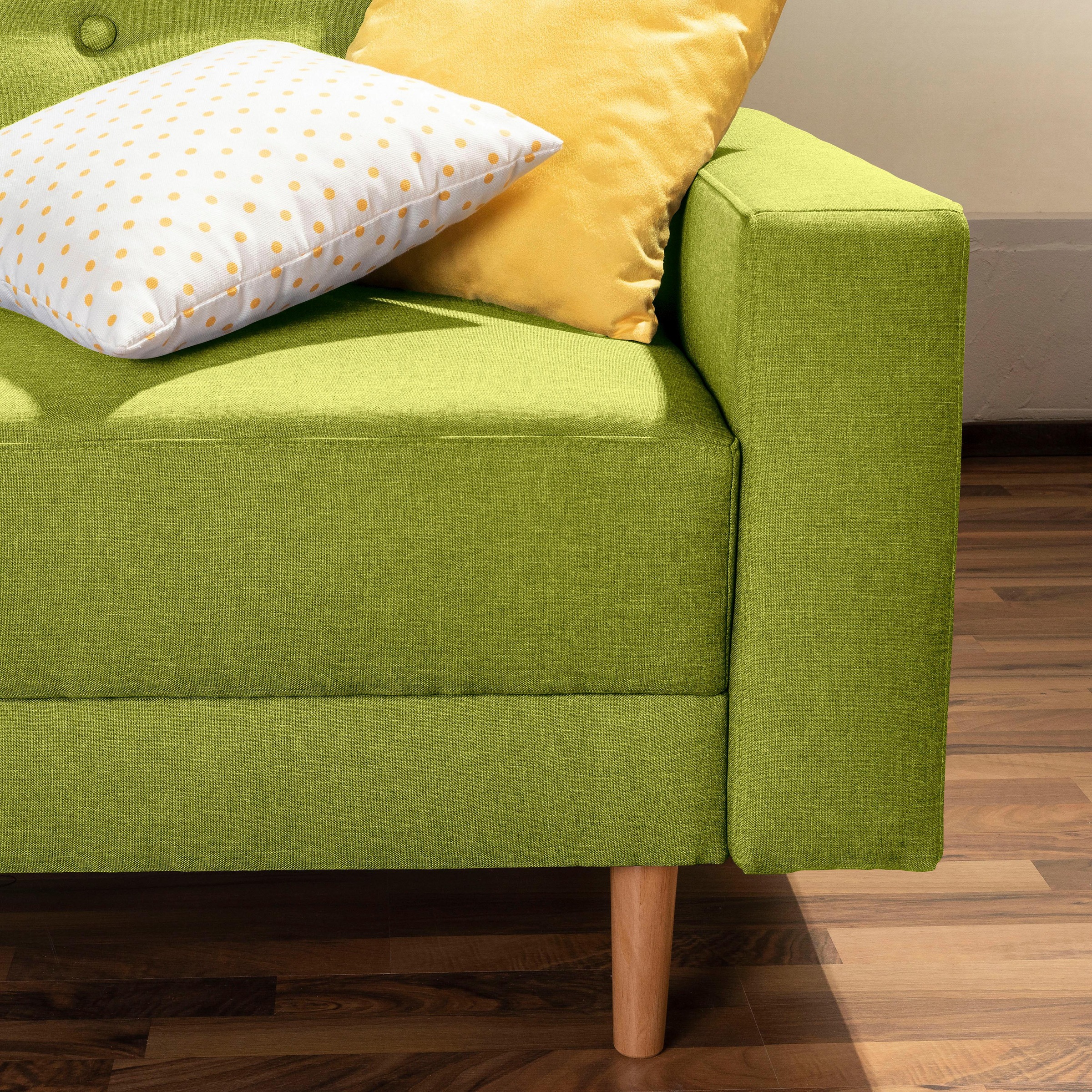 Max Winzer® Ecksofa »Just Chill«, Schlafsofa mit Recamiere, Rückenverstellung, inklusive Stauraumhocker
