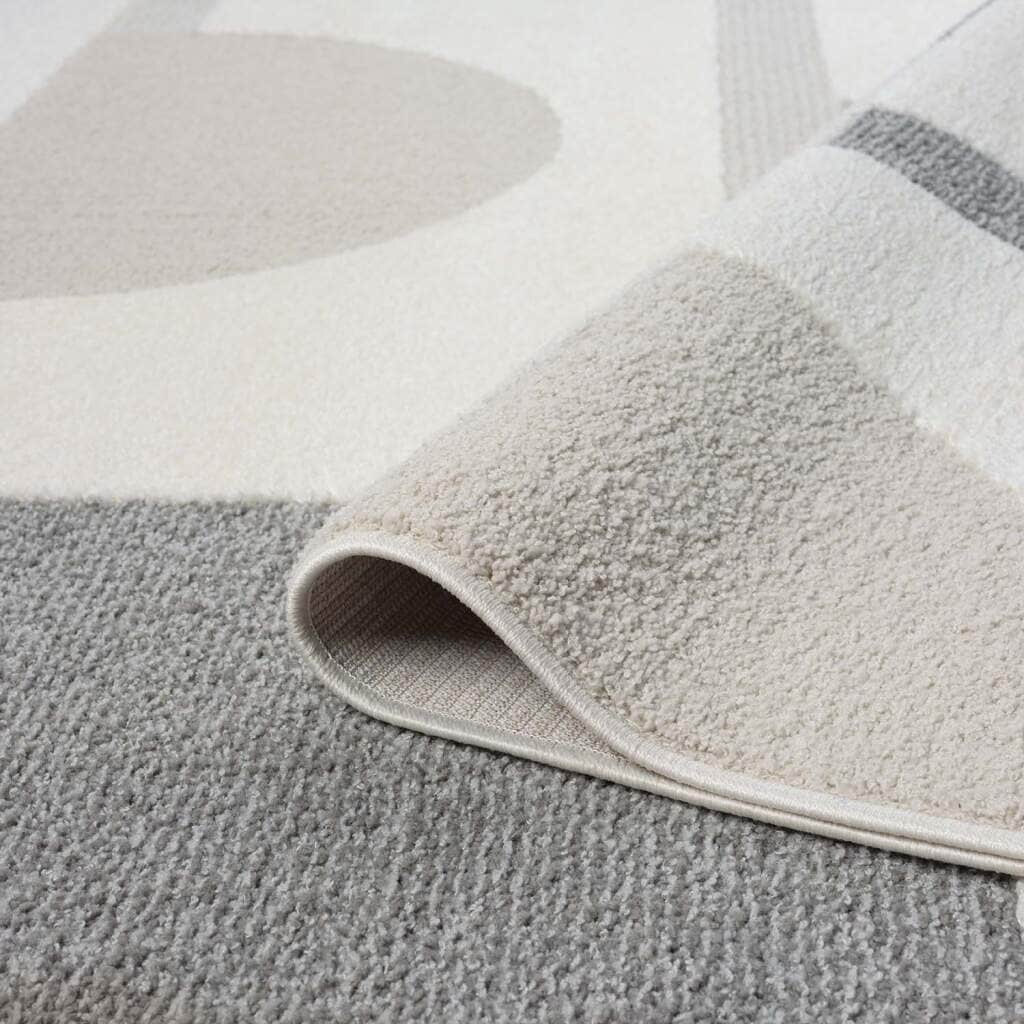 Carpet City Teppich »LOUNGE 9992« rund 15 mm Höhe Kurzflor-Teppich Modern, Hoch-Tief-Struktur, Wohnzimmer, Schlafzimmer