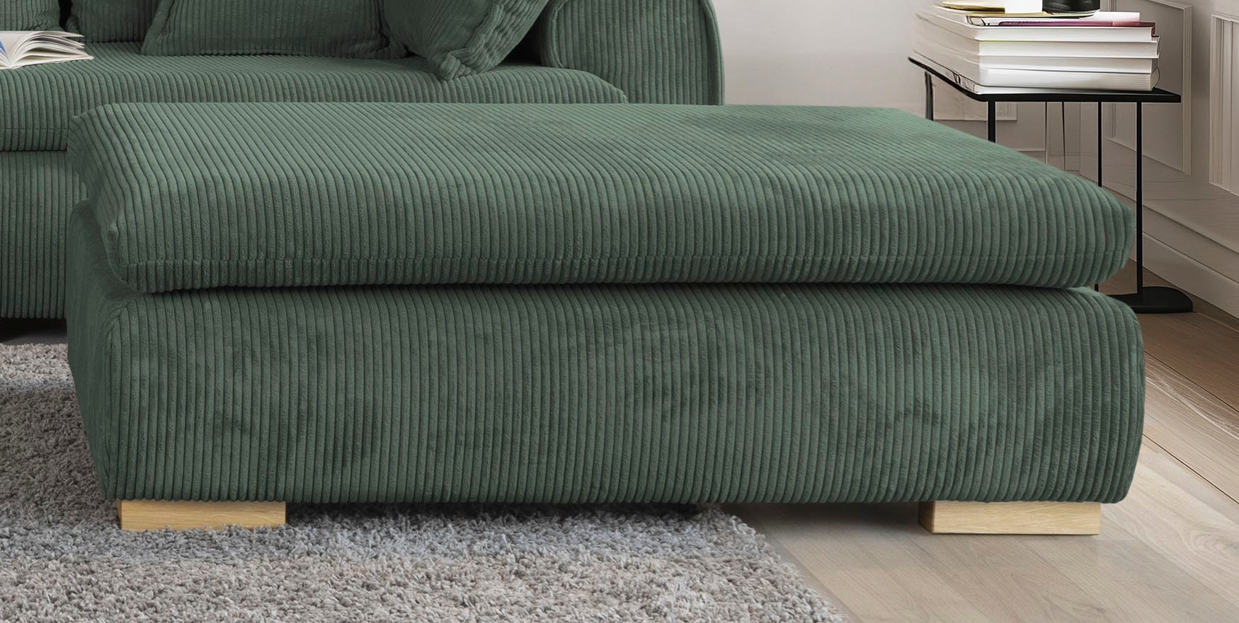 Home affaire Polsterhocker »Katja«, aus Cord-Bezug
