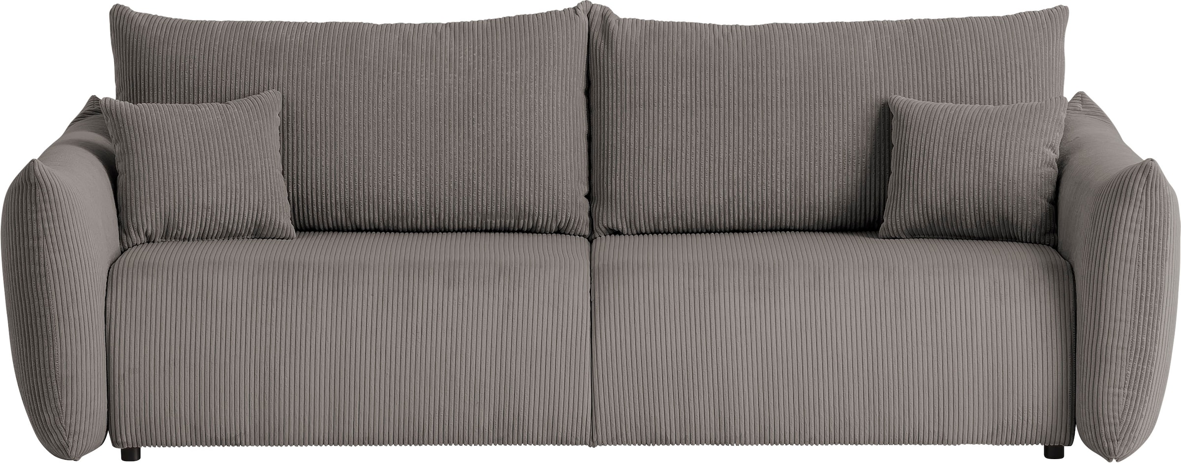 INOSIGN 3-Sitzer »MAVAS Schlafsofa mit Bettkasten«, ca.240/108cm (Liegefläche 212/145 cm), Cord, Chenille, Struktur