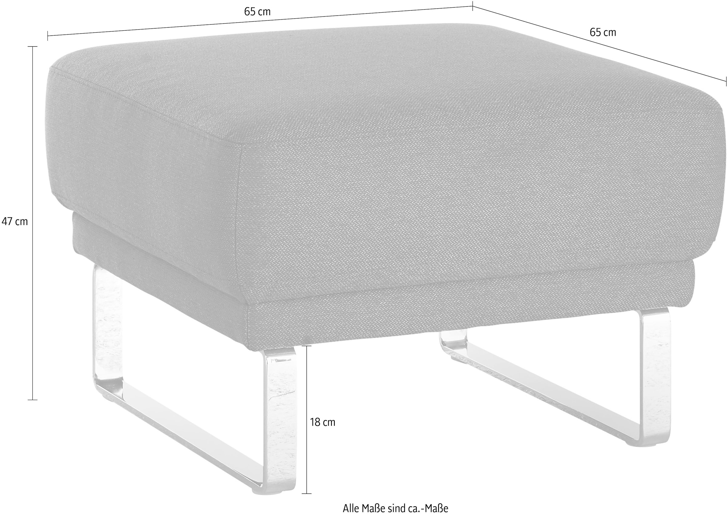 Places of Style Hocker »Apiro«, passend zur Serie Aprio in Stoff